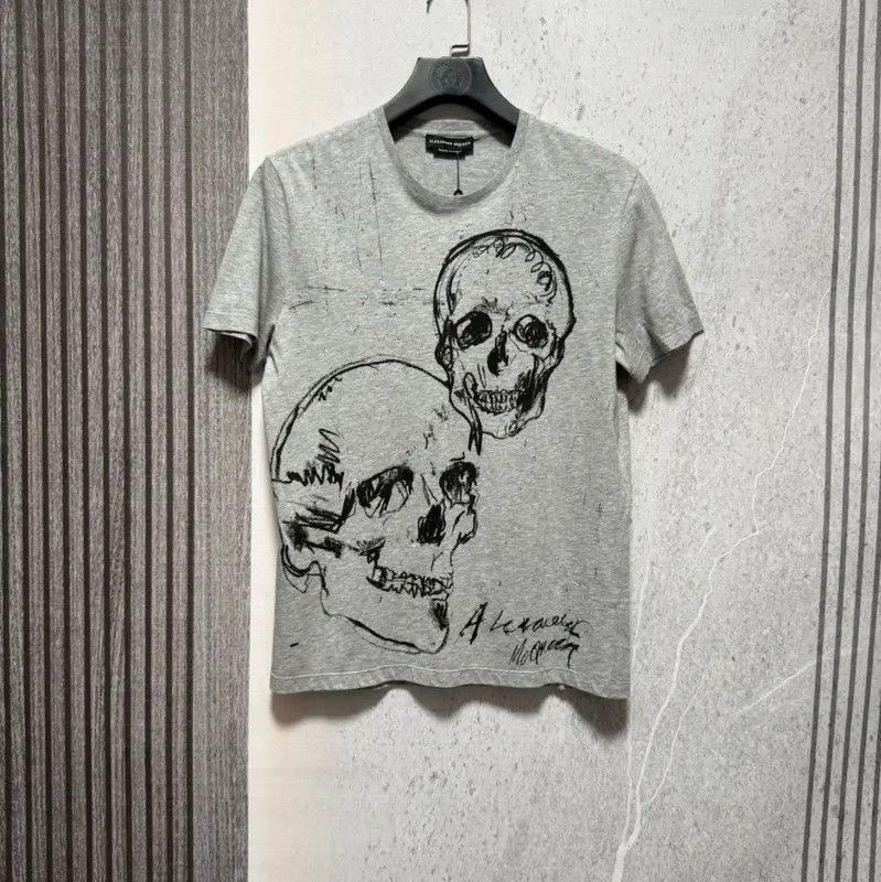 Alexander McQueen Alexander McQueen Men's Skull Print T-Shirt 0089 Size US S / EU 44-46 / 1 - 1 Thumbnail