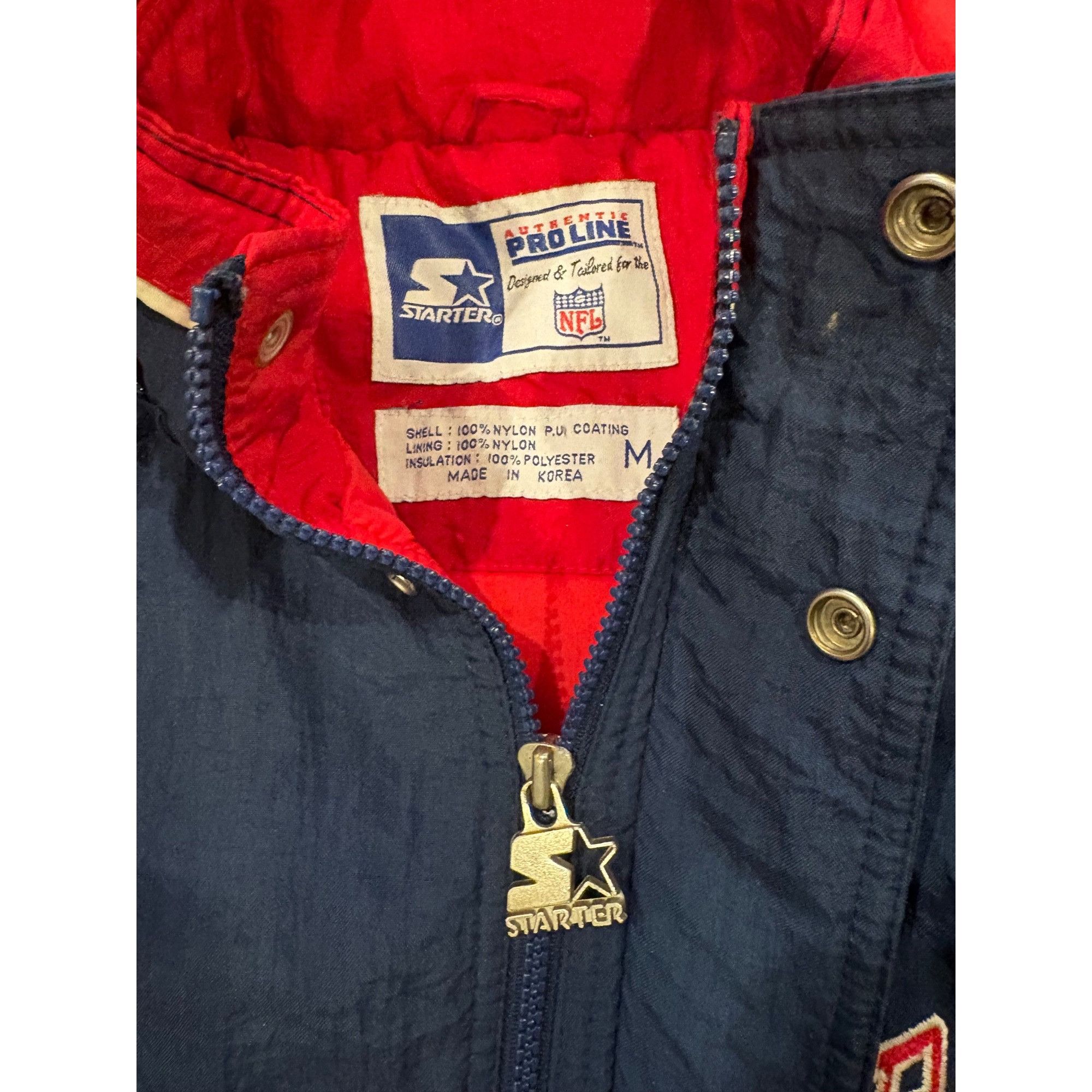Starter Vtg 90s Starter New England Patriots Authentic Pro Line Hood Size US M / EU 48-50 / 2 - 6 Thumbnail