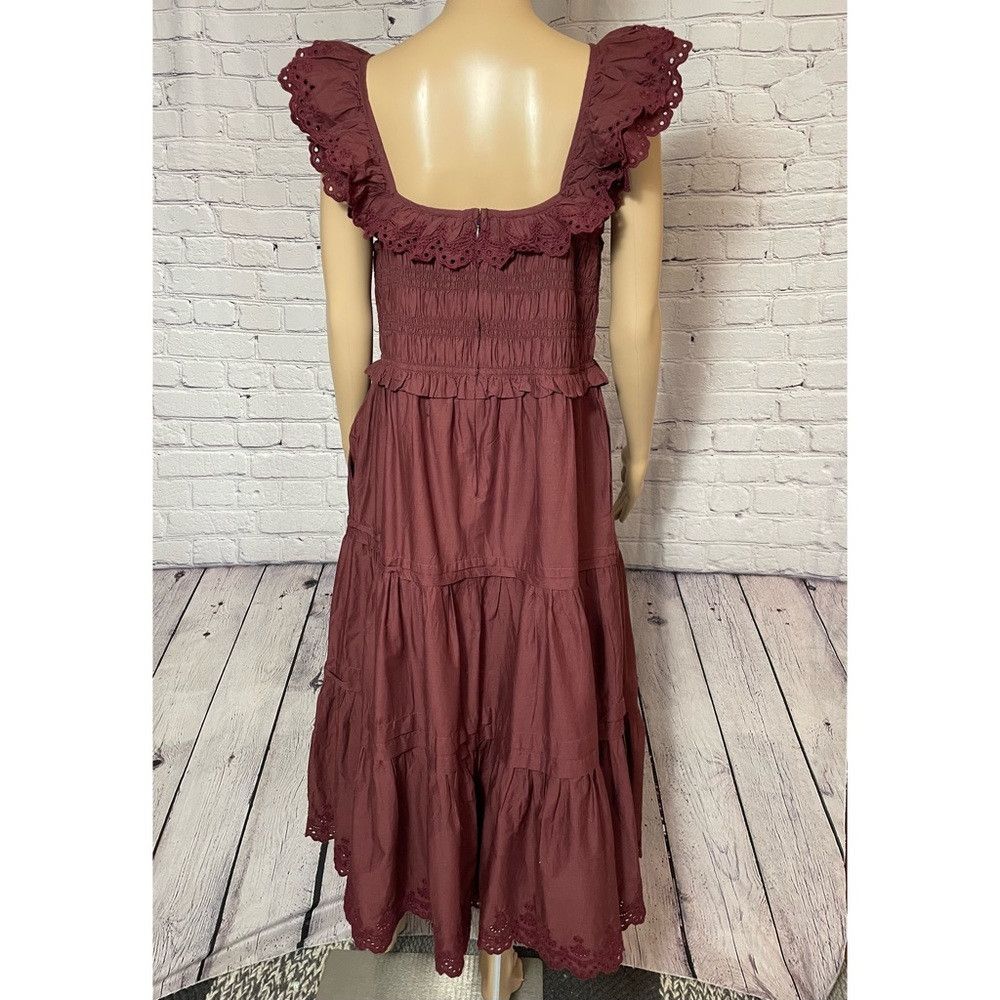 Madewell NWT New $148 Madewell Lucie Embroidered Cotton Midi Dress S Size XL / US 12-14 / IT 48-50 - 5 Thumbnail