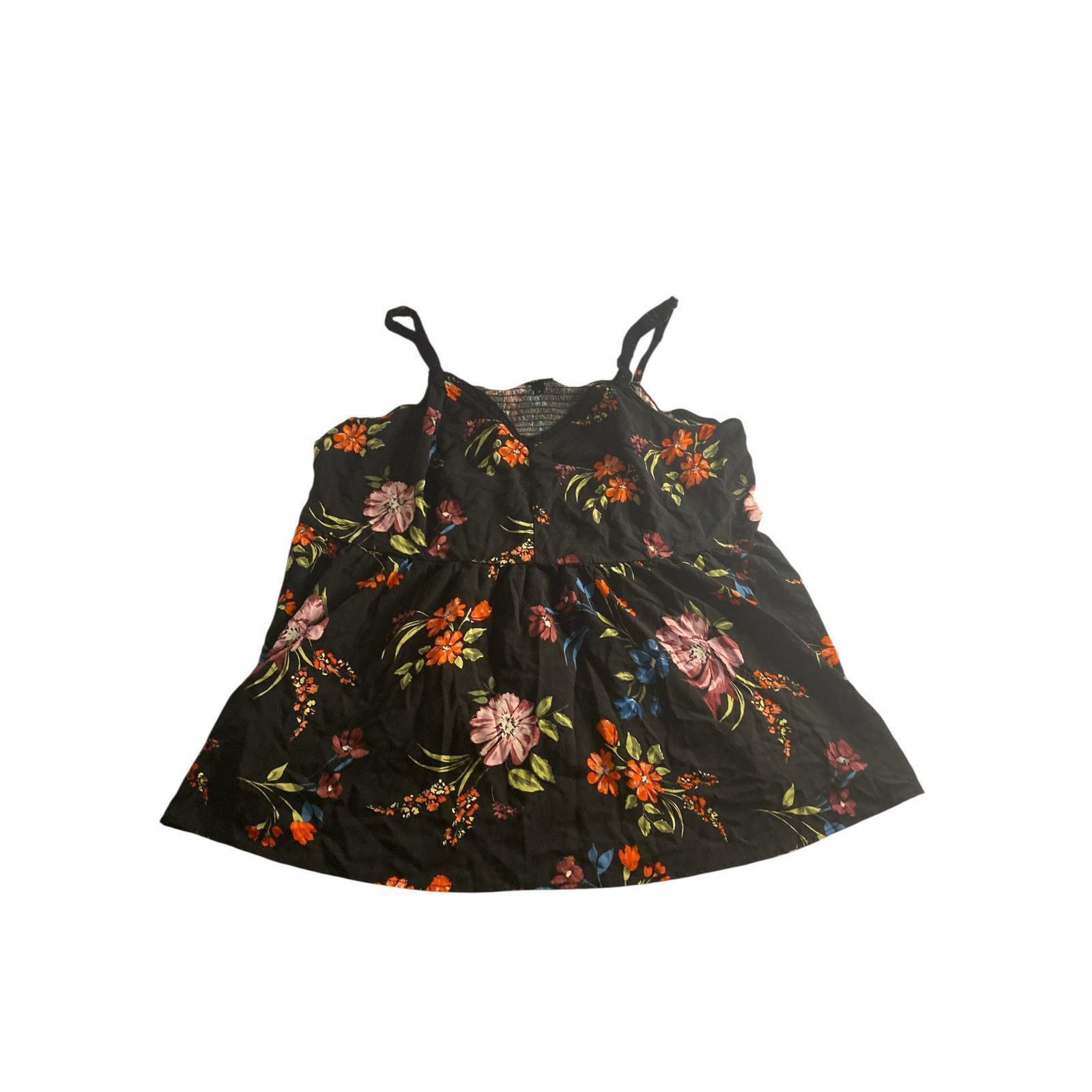 Other Boho Floral Smocked Babydoll Tank Top Torrid Plus Size 4 Size 4XL / US 24-26 - 2 Thumbnail