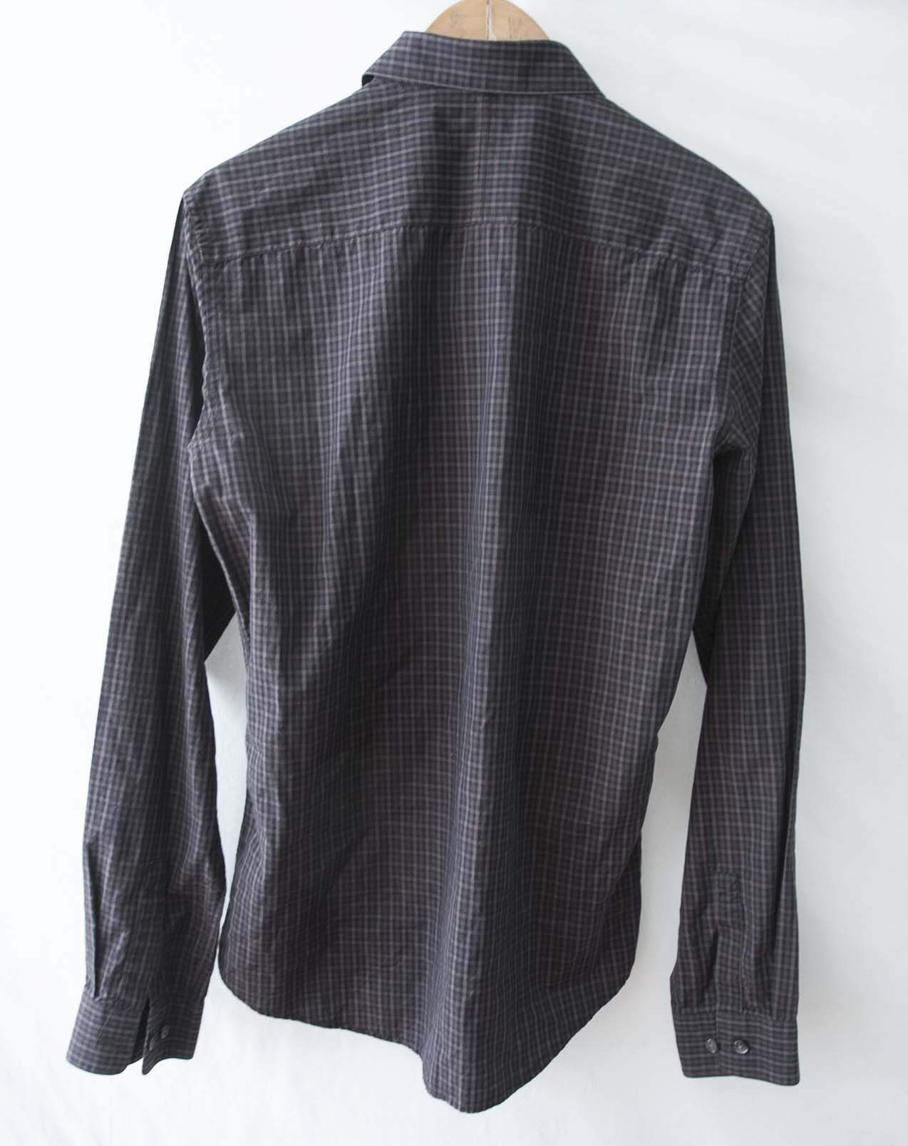 Tiger of Sweden Tiger of Sweden Shirt Size 40 Brown/ Gray Plaid Size 40R - 6 Thumbnail