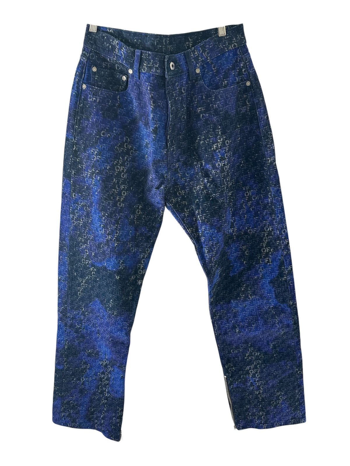 Off-White OFF-WHITE VELVET DENIM JEANS Size US 32 / EU 48 - 2 Thumbnail