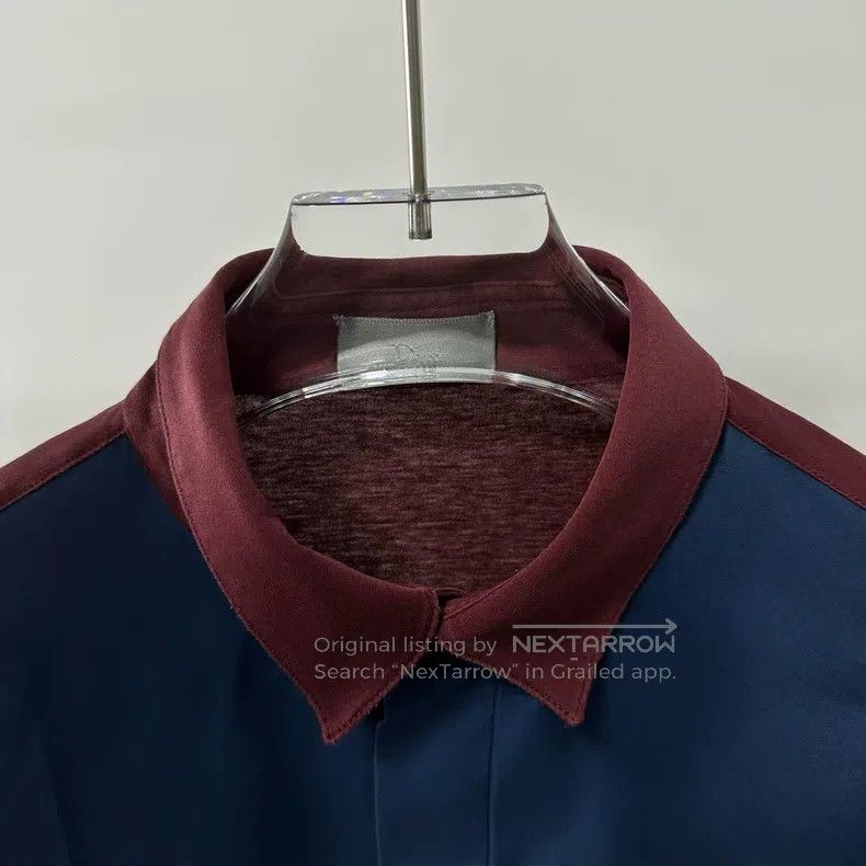 Dior Dior Red and blue color matching stitching shirt Size US XS / EU 42 / 0 - 2 Thumbnail