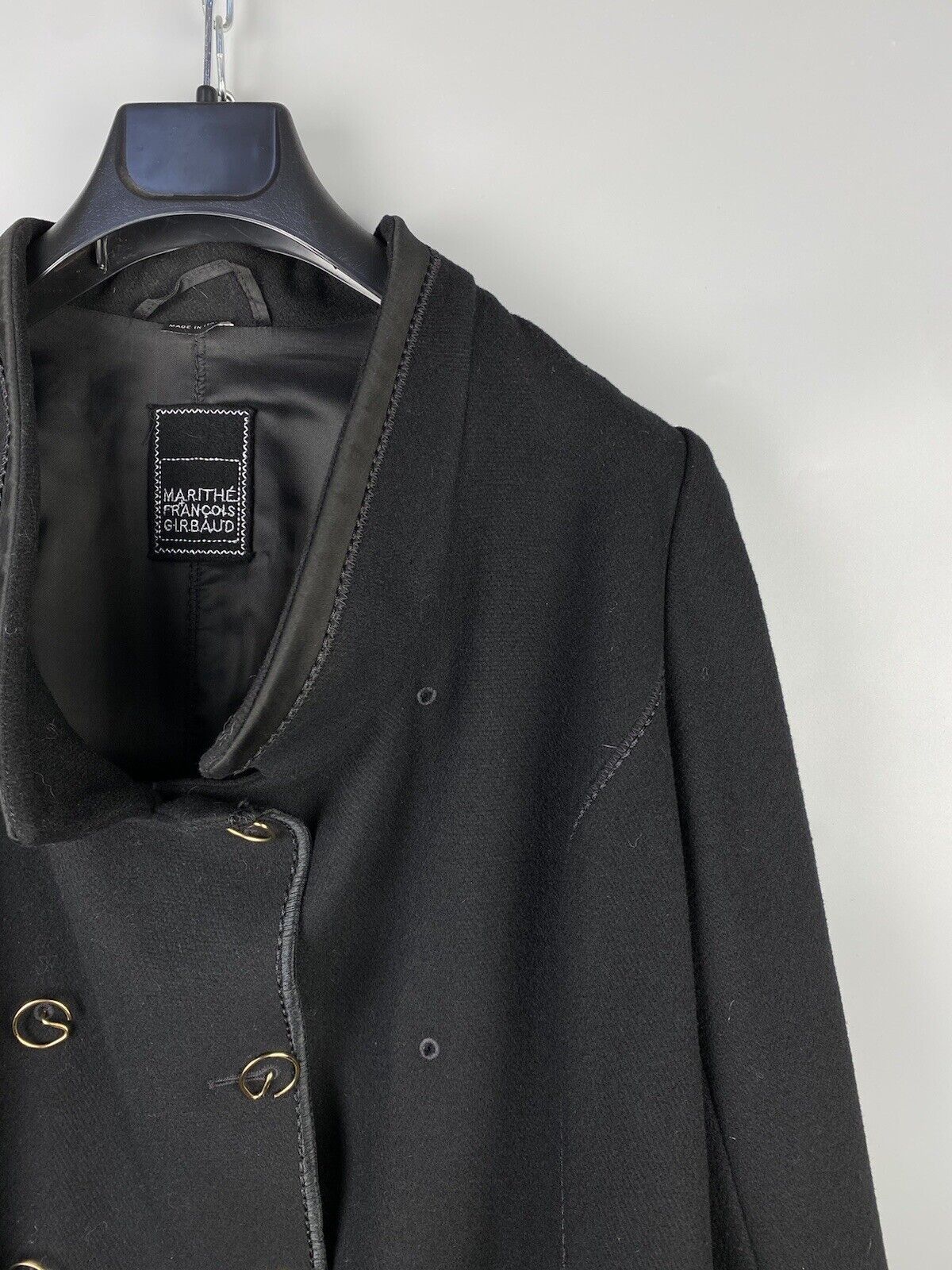 Marithe + Francois Girbaud Marithe Francois Girbaud Avant Garde Wool Long Coat Size M / US 6-8 / IT 42-44 - 5 Thumbnail