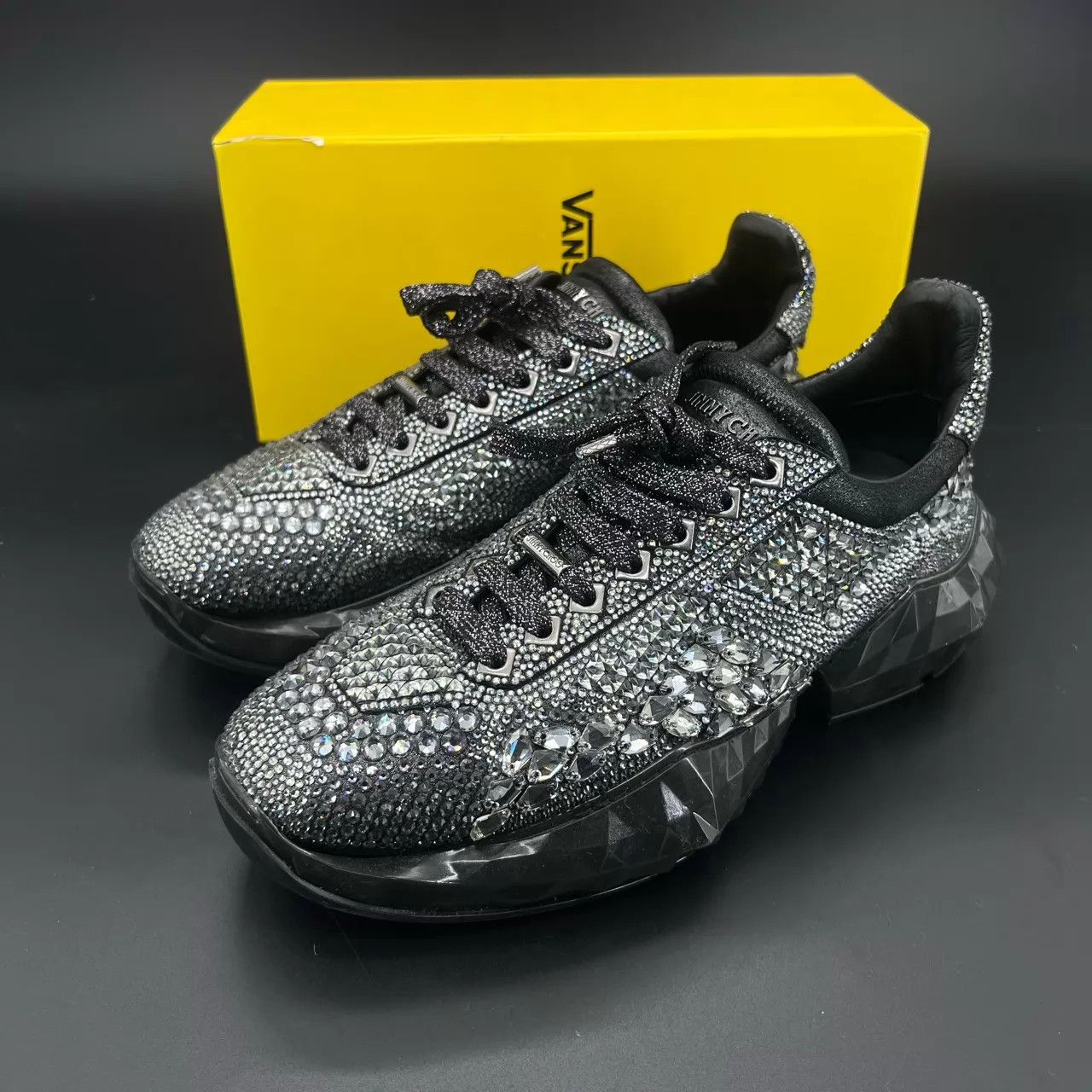 Jimmy Choo Jimmy Choo Pave Men's 42, 1W 1C miss, Boxed CH6425 Size US 9 / EU 42 - 1 Thumbnail