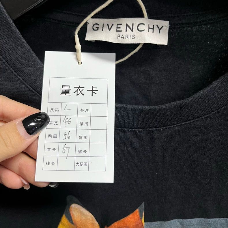 Givenchy Givenchy Givenchy Black Short Sleeve TShirt with Print -25 Size US L / EU 52-54 / 3 - 2 Thumbnail