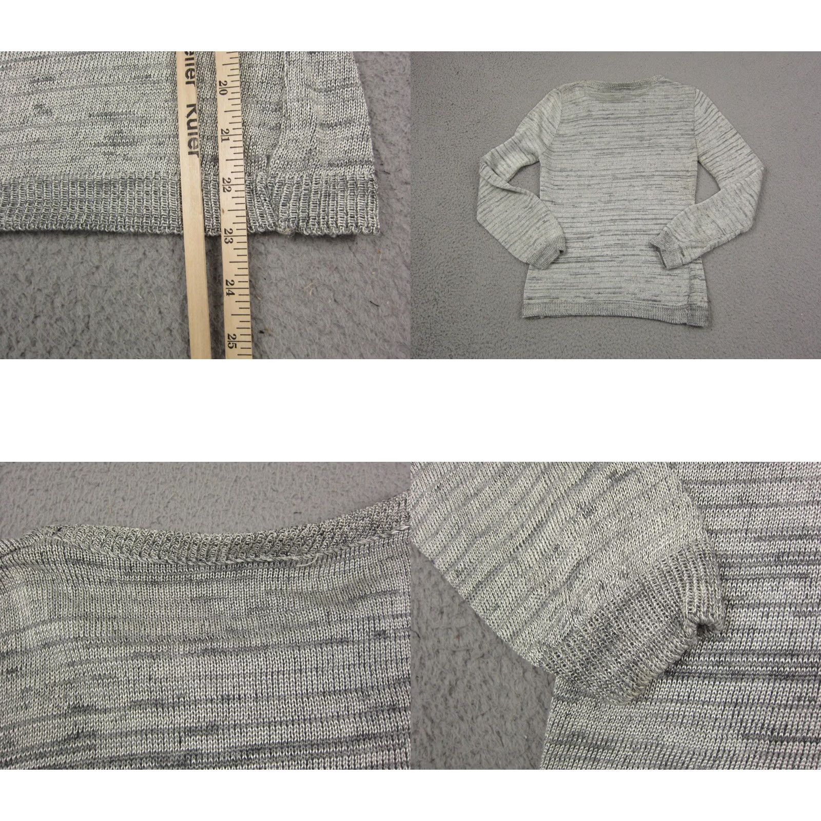 Sears Sears Sweater Womens XS Gray Knit Crew Neck Pullover Vintage 60s 70s 80s All Seasons Ladies Regular Vintage Size S / US 4 / IT 40 - 8 Thumbnail