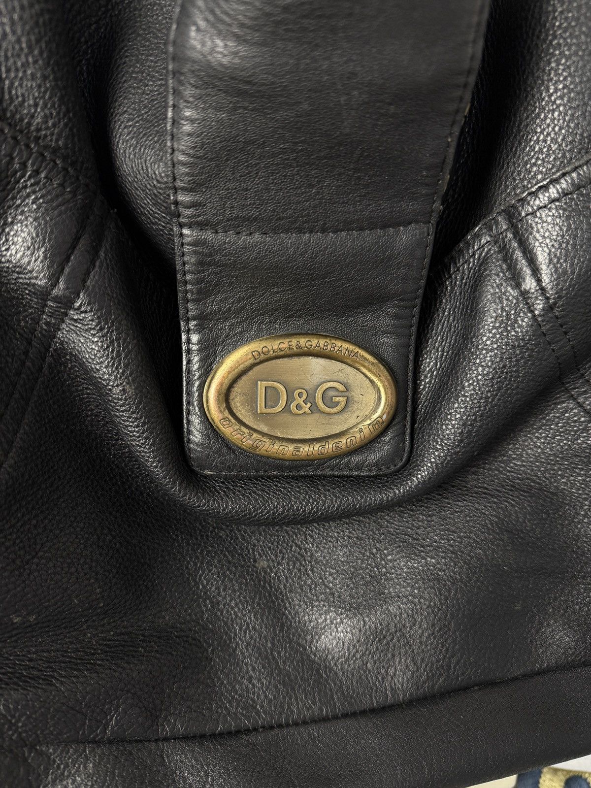 Dolce & Gabbana Vintage Dolce & Gabbana Leather Bag Y2K Metal Logo Size ONE SIZE - 3 Thumbnail