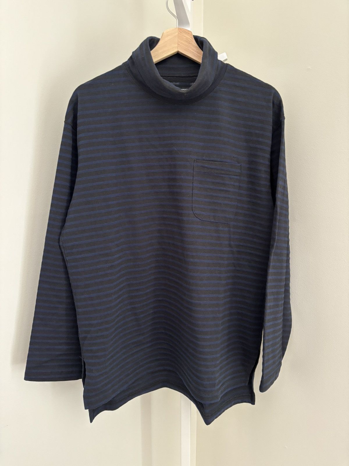 Engineered Garments Engineered Garments black blue polo neck top NEW Size US XS / EU 42 / 0 - 1 Thumbnail