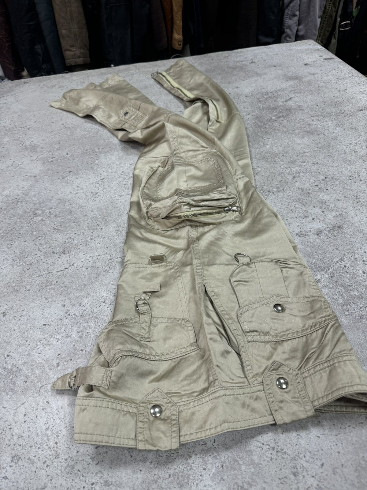 If Six Was Nine Vintage Japanese Parachute Y2K Cargo LGB Style Pant Size US 29 - 3 Thumbnail