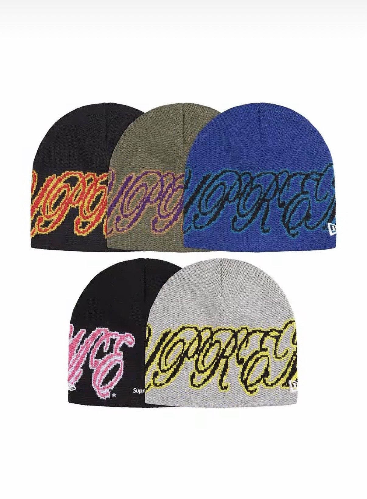 Supreme New Era Cursive Beanie (any color) Size ONE SIZE - 1 Preview