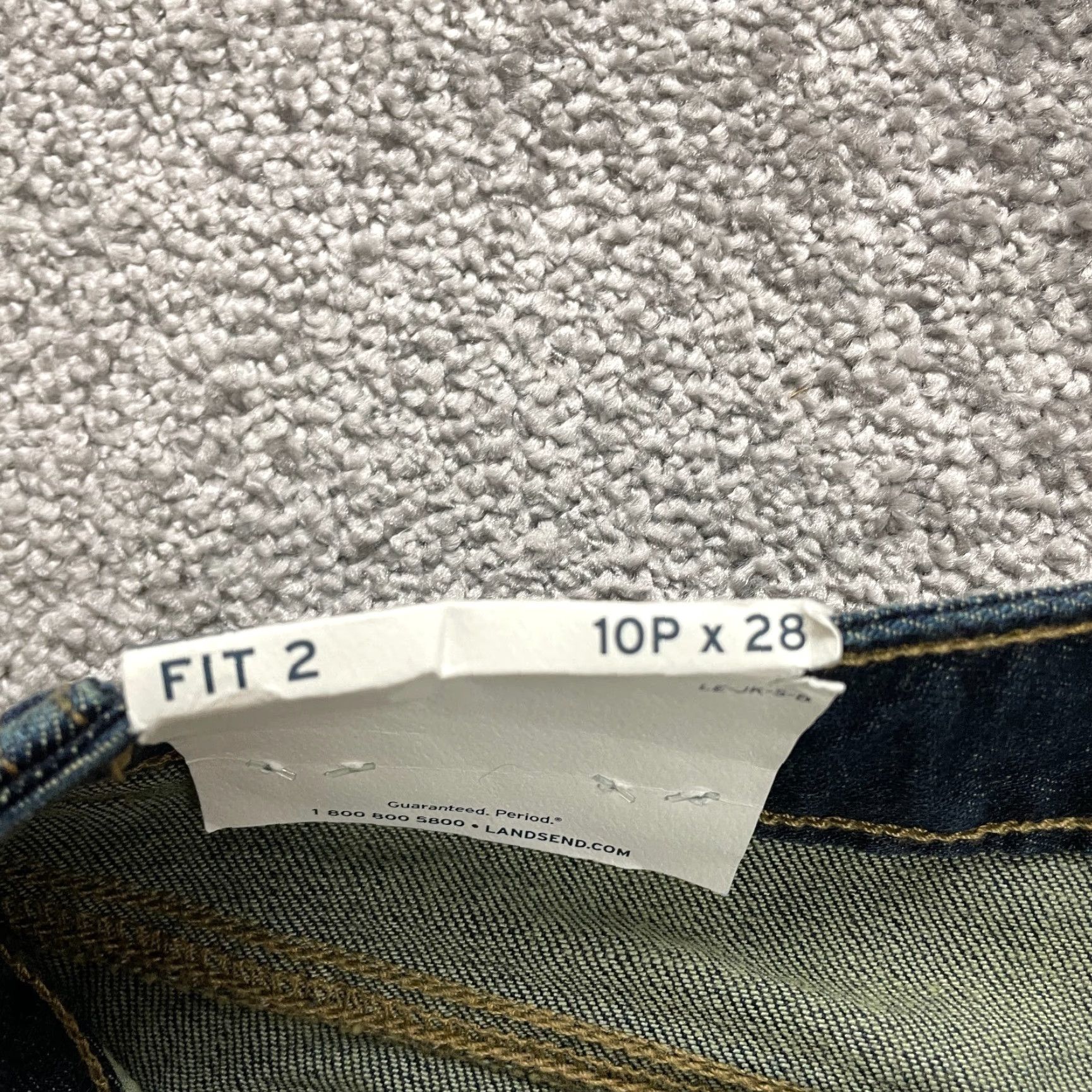 Lands' End Vintage Lands' End Fit 2 Women's Denim Jeans Size 10P Dark Wash Bootcut Mid Rise 33x27 NWT Size 32" / US 10 / IT 46 - 6 Thumbnail