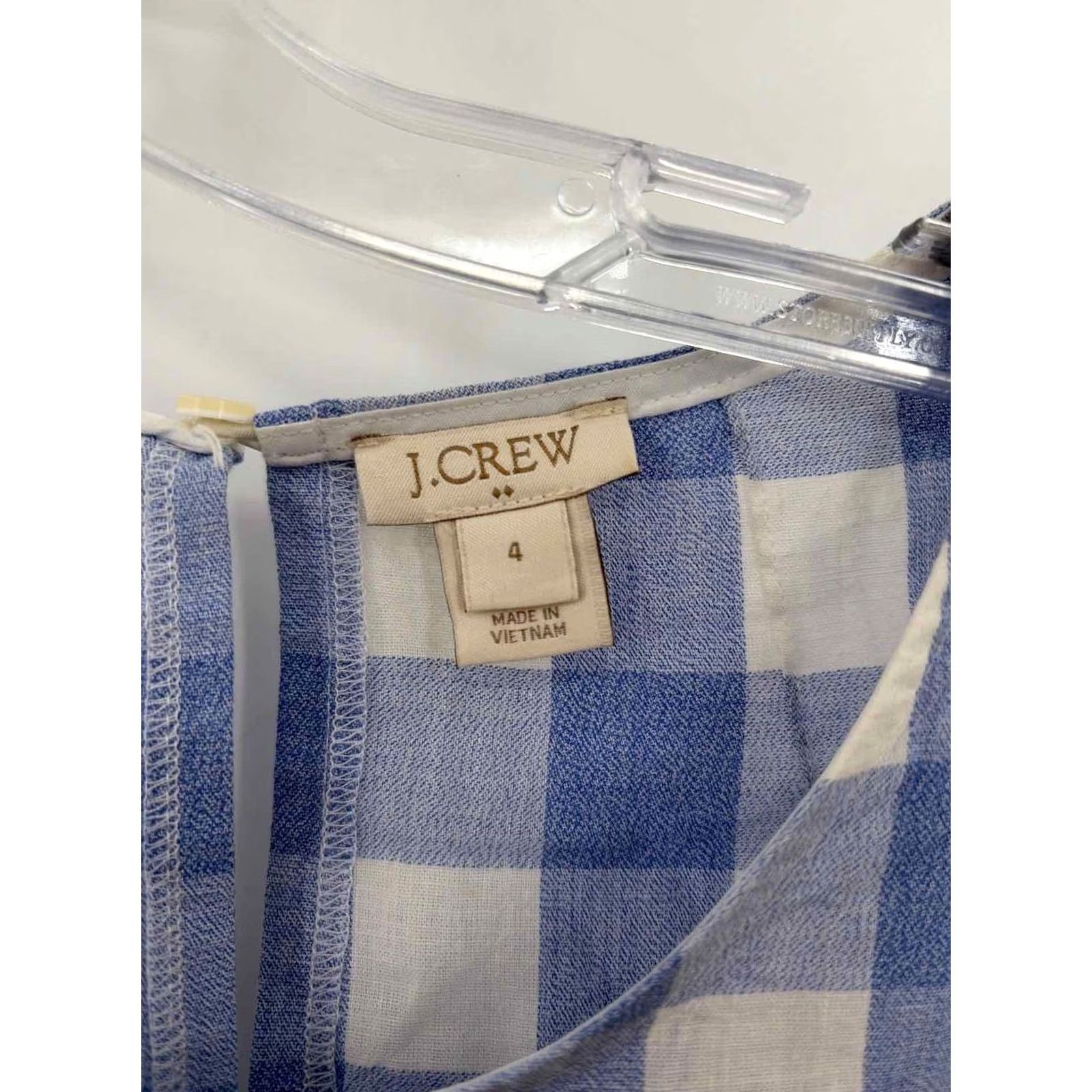 Vintage J Crew Blue Gingham Tank Top Size 4 Size S / US 4 / IT 40 - 3 Thumbnail