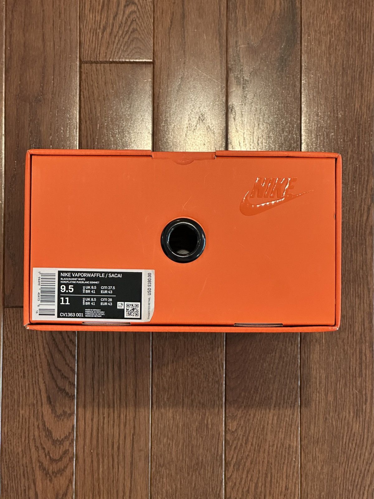 Nike × Sacai Nike Sacai Vaporwaffle. Black and White Size US 9.5 / EU 42-43 - 8 Thumbnail