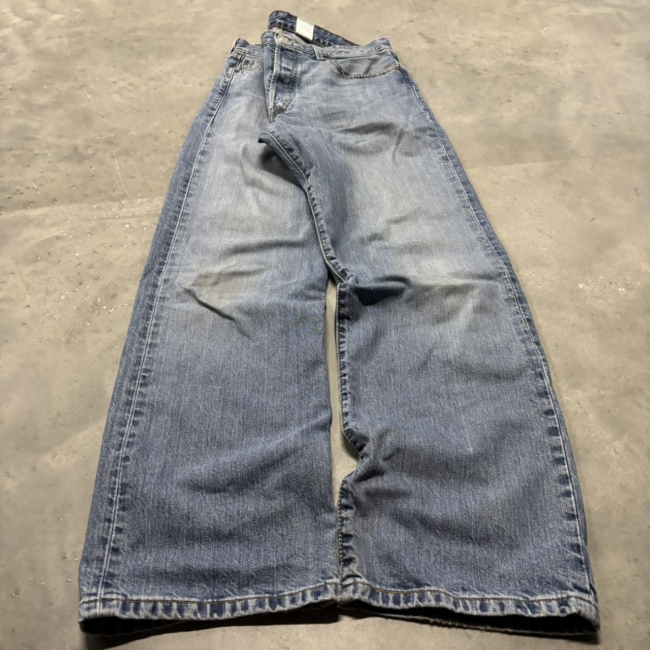 Levi's × Vintage Crazy Vintage Y2K/2000s Levis 501 Light Wash Essential Denim Jeans! Size US 34 / EU 50 - 3 Thumbnail