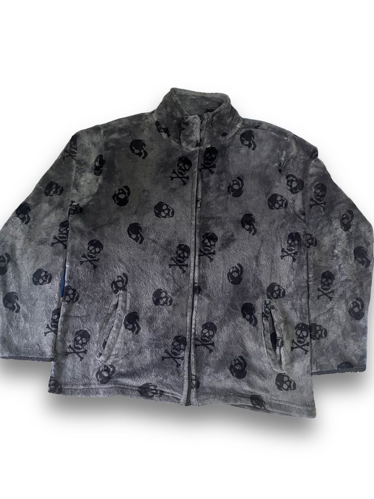 Japanese Brand Vintage Japanese Brand Fleece Skull Jacket Size US XL / EU 56 / 4 - 1 Thumbnail