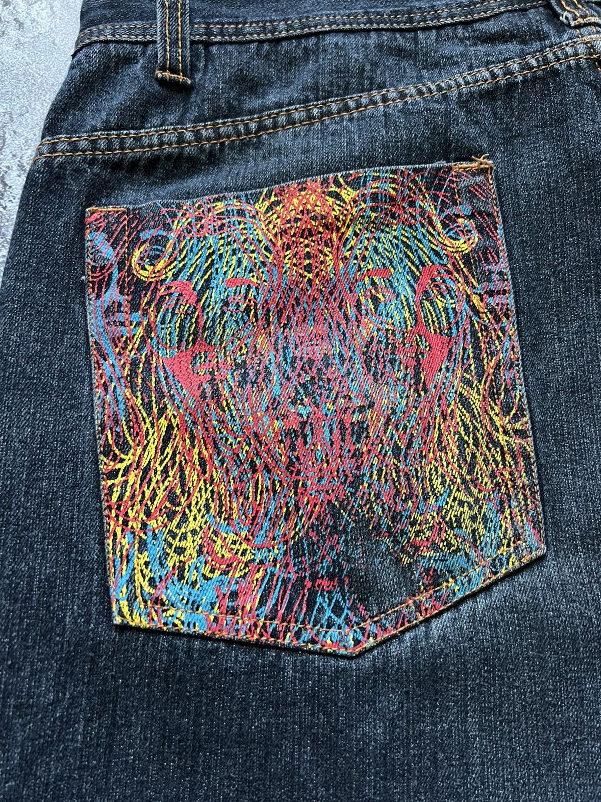Coogi 90s Vintage Jeans Shorts Sweater Embroidered Big Logo Baggy Size US 40 / EU 56 - 3 Thumbnail