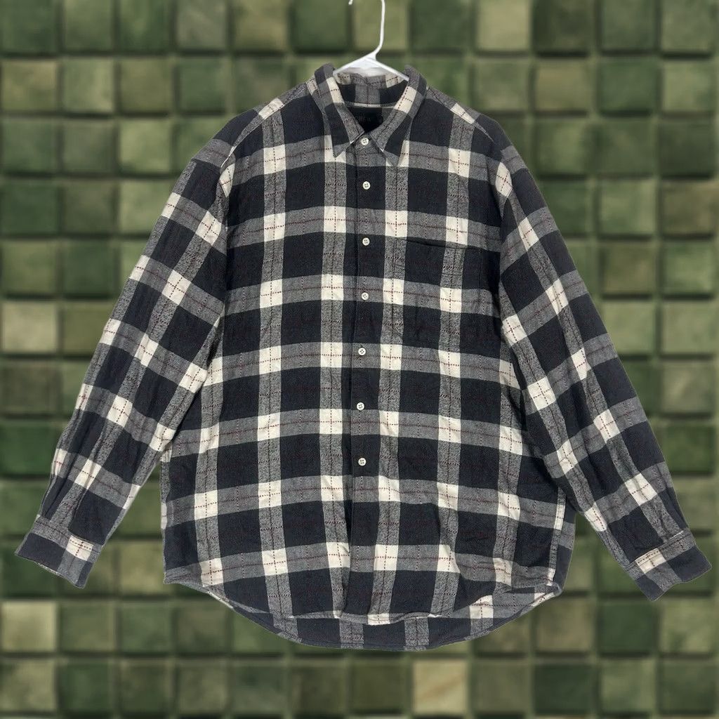 J.Crew J.CREW Button-Up Flannel Shirt Mens XL Plaid 100% Cotton Portugal Casual Size US XL / EU 56 / 4 - 1 Thumbnail