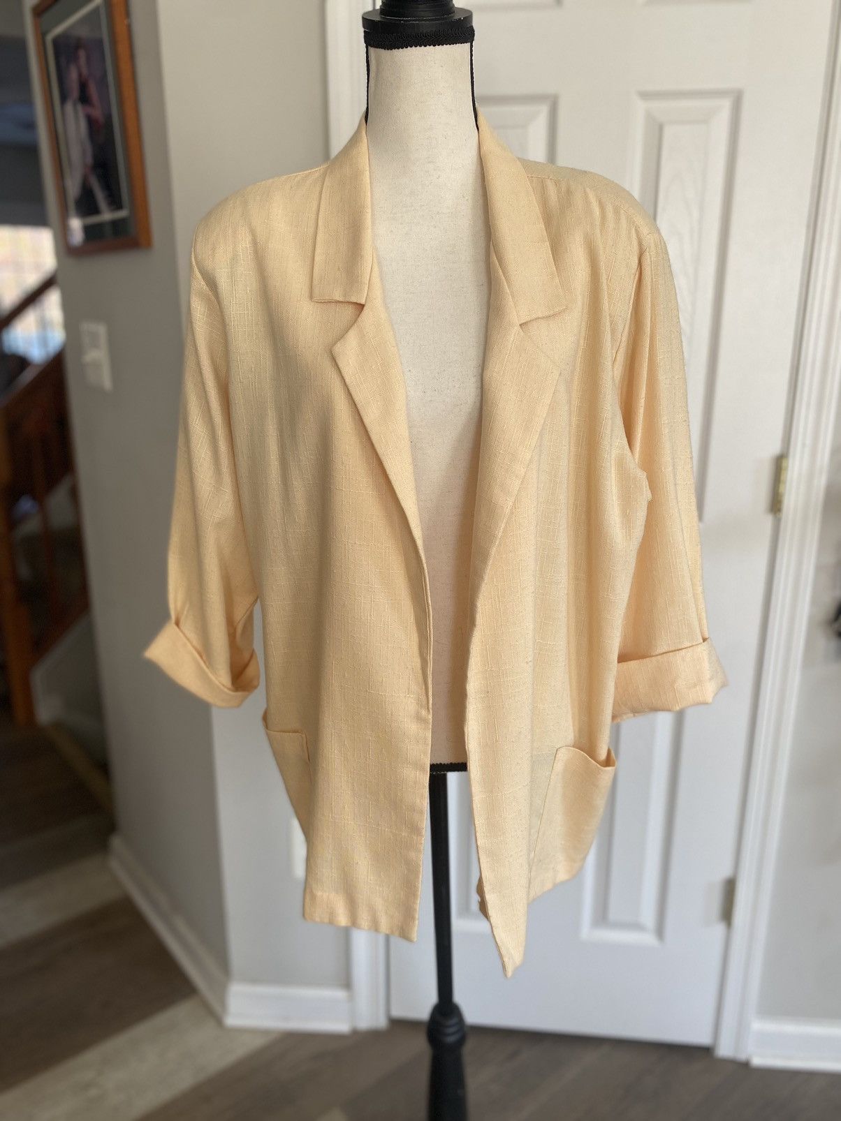 Other VINTAGE JOANNA LINEN SHOULDER PAD BLAZER JACKET SIZE XL Size XL / US 12-14 / IT 48-50 - 12 Thumbnail