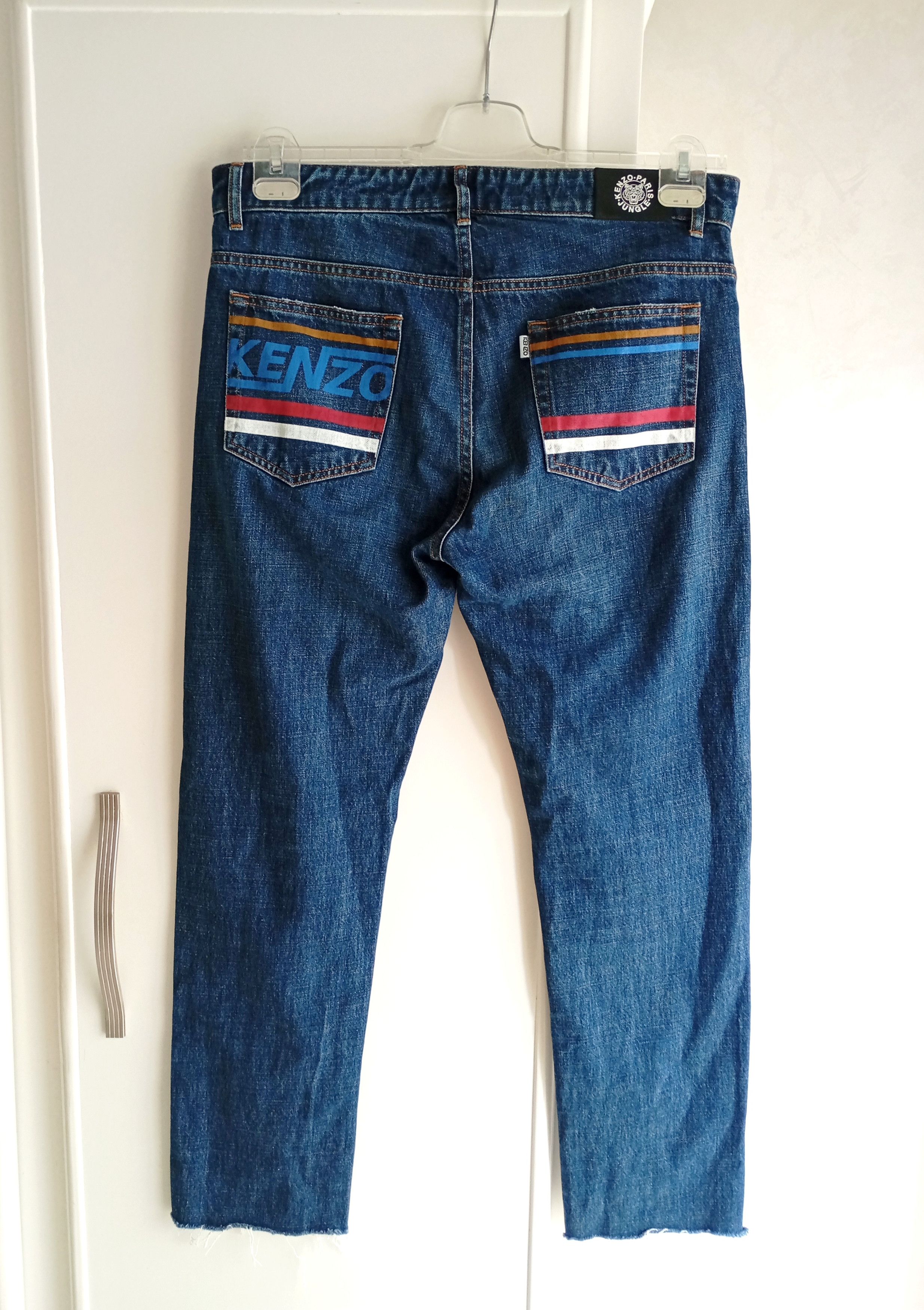 Kenzo × Vintage Kenzo Paris Jungle Signature Logo Luxury Jean Pants Size US 32 / EU 48 - 1 Thumbnail