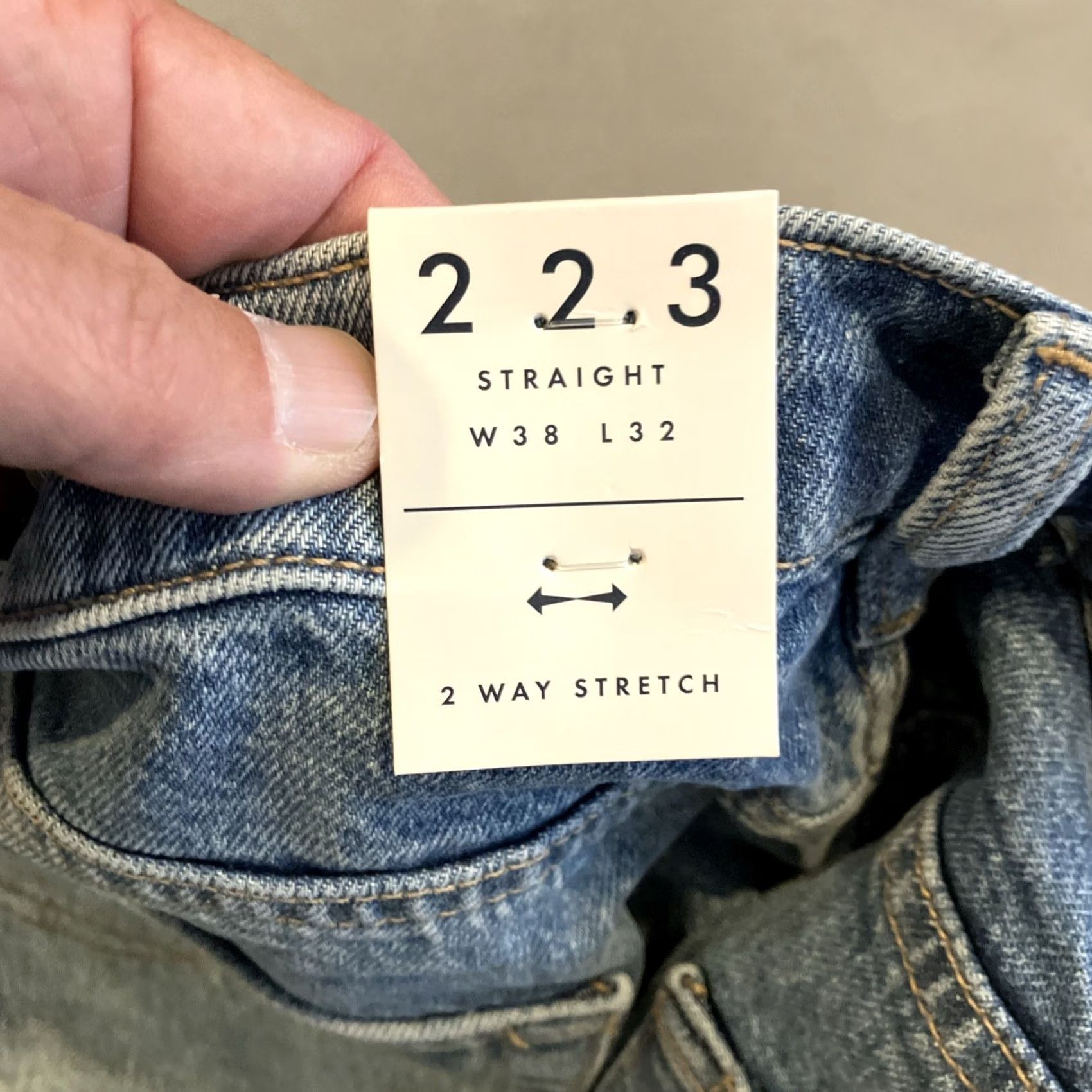 Lucky Brand Lucky Brand Jeans 223 Straight Stretch Denim Men's 38x32 Blue Straight Mens Size US 32 / EU 48 - 3 Thumbnail