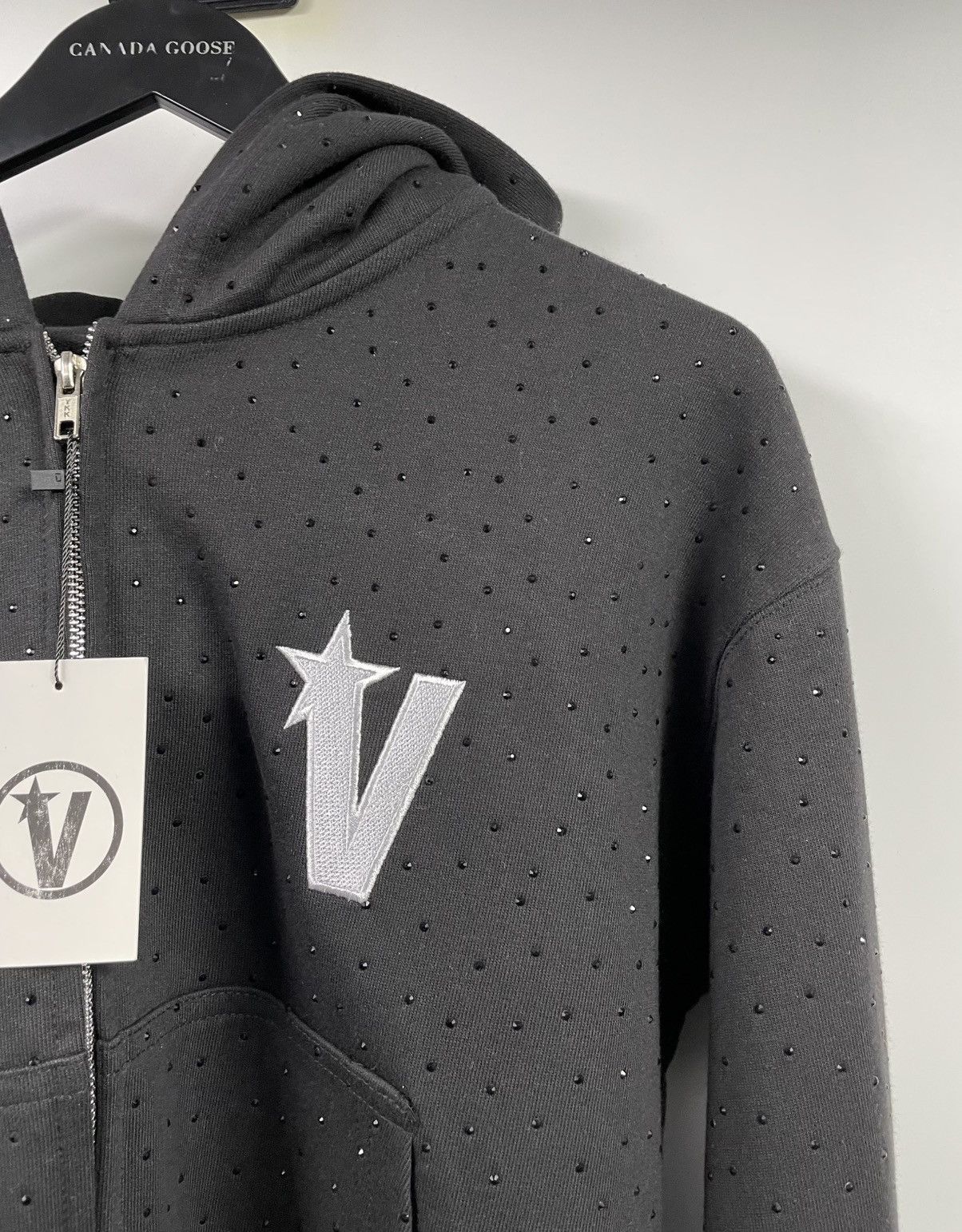 Other Very Distant Studios Black Rhinestone Zip Up Hoodie XS Size US XS / EU 42 / 0 - 5 Thumbnail