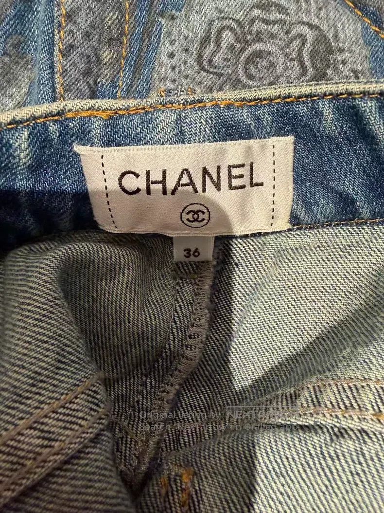 Chanel Chanel Blue camelia floral jeans Size 24" / US 00 / IT 34 - 3 Thumbnail