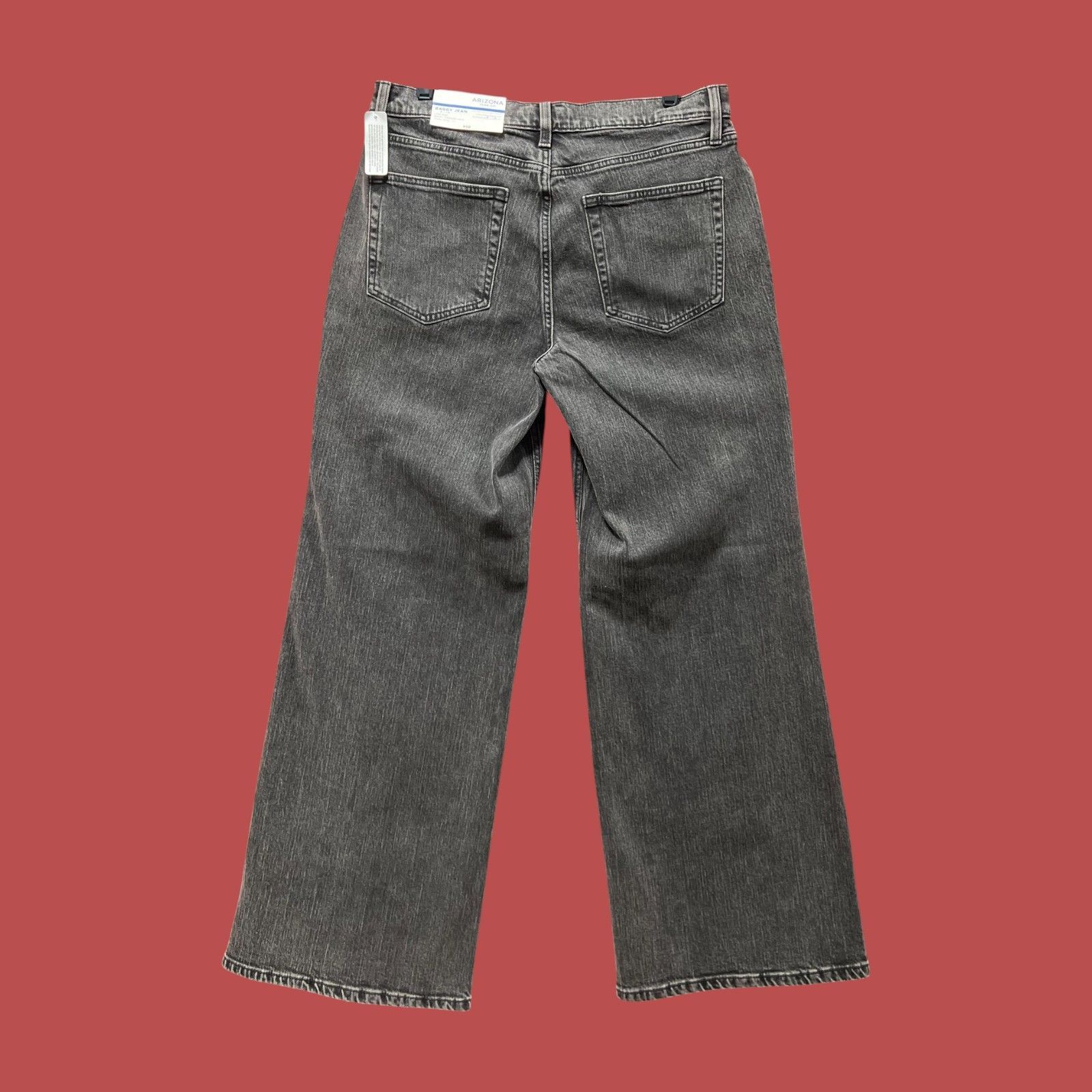 Arizona Jean Co. Arizona - Women's Low-Rise Baggy Jeans - Wide Leg - Rela Size 33" - 2 Thumbnail