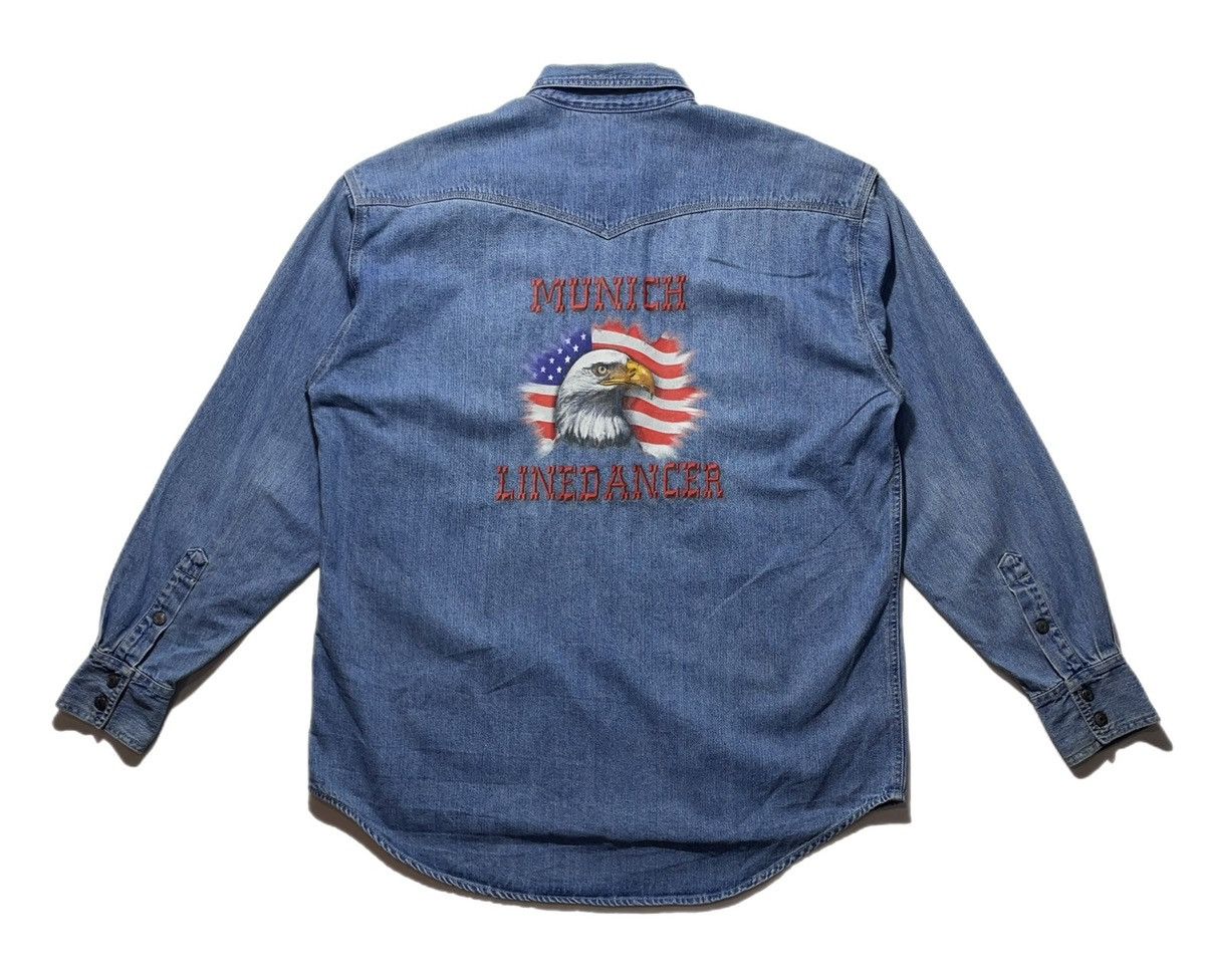 Levi's Vintage Levi’s Silver Tab Denim Munich Linedancer Shirt Size US L / EU 52-54 / 3 - 1 Thumbnail