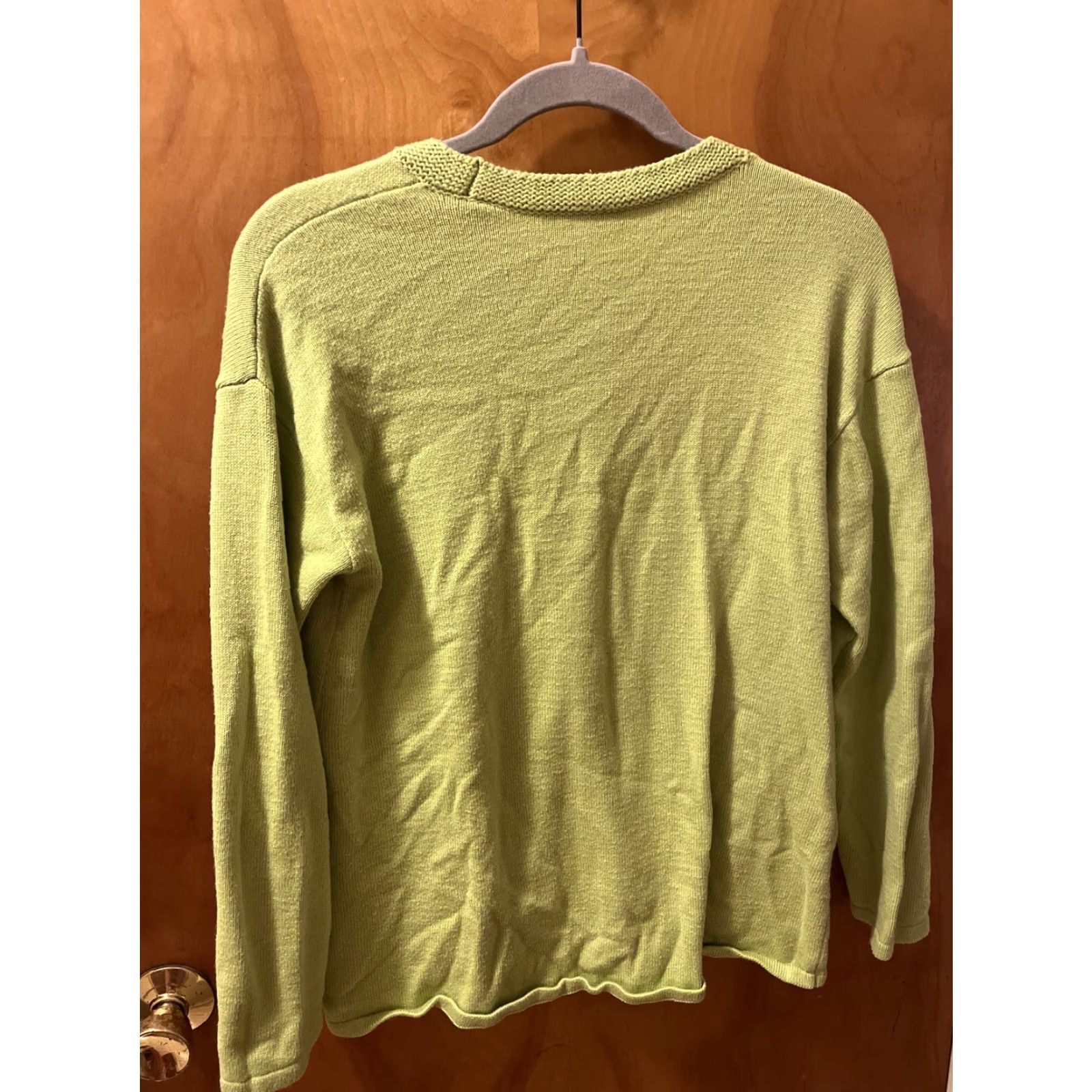 J. Jill J. Jill Women's Cardigan Sweater Small Green V-Neck Knit Pockets Casual Travel Workwear Autumn Winter Size S / US 4 / IT 40 - 6 Thumbnail