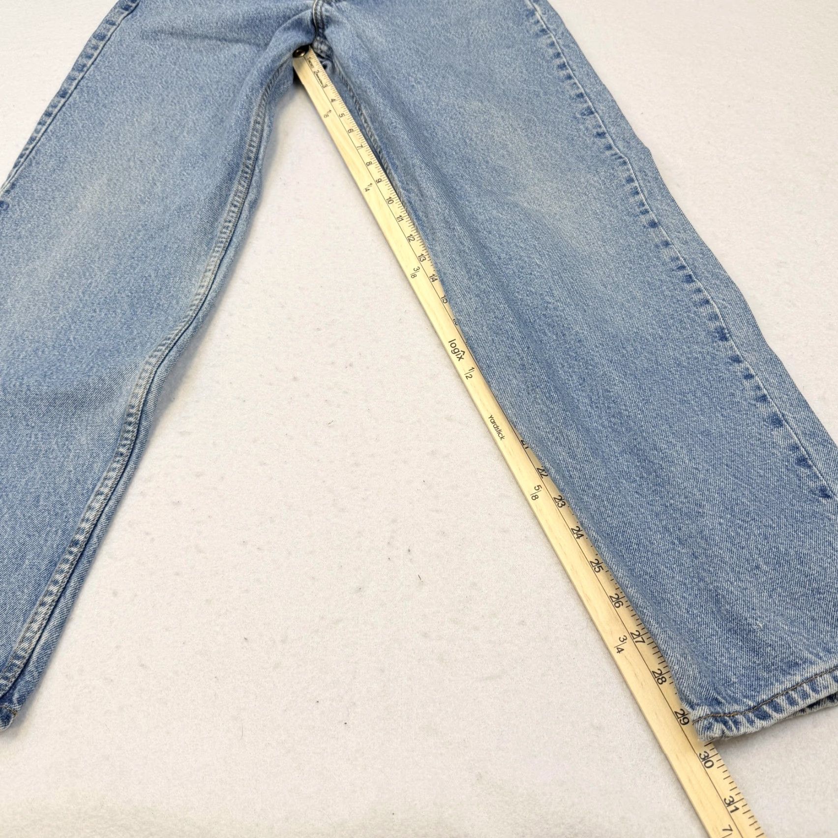 Levi's VTG Orange Tab Levi's 550 Jeans 32 x 30 Light Wash Denim Y2K USA Fabric Size US 32 / EU 48 - 7 Thumbnail