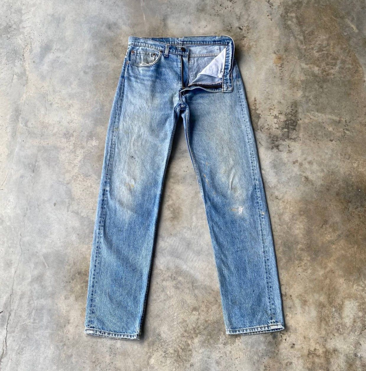 Levi's Vintage Clothing VINTAGE LEVI’S 505 MUDWASH - 90s USA 553 BUTTON STAMP W33 Size US 33 - 8 Thumbnail