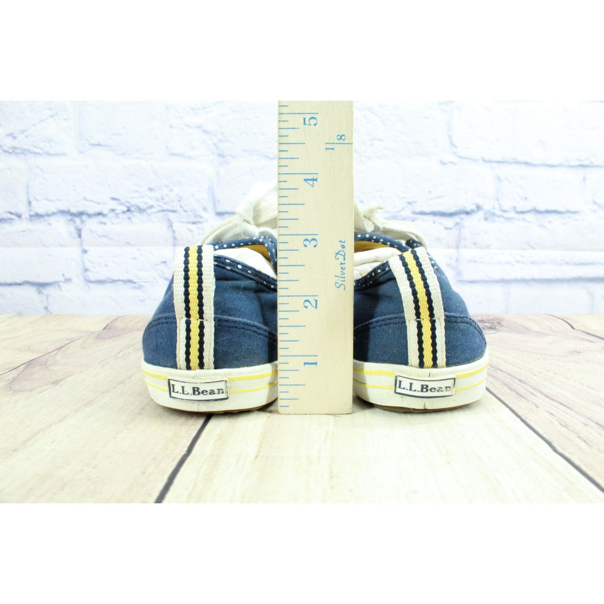 L.L. Bean LL Bean Women's Canvas Lace Up Low Top Casual Sneaker Shoes Size US 6.5 / IT 36.5 - 6 Thumbnail