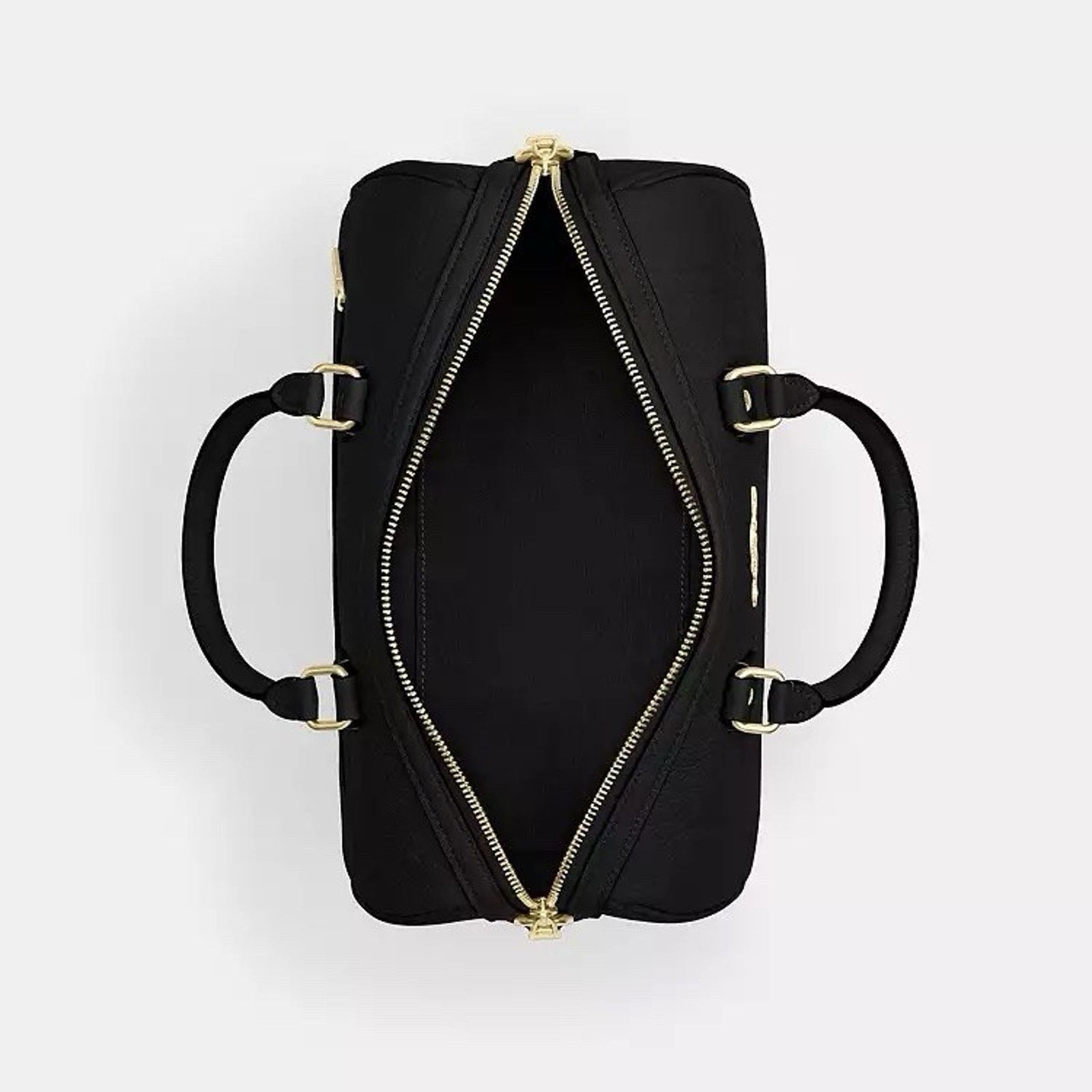 Coach NWT Coach CCD53 Rowan Large Satchel Bag Leather Gold/Black Size ONE SIZE - 11 Thumbnail