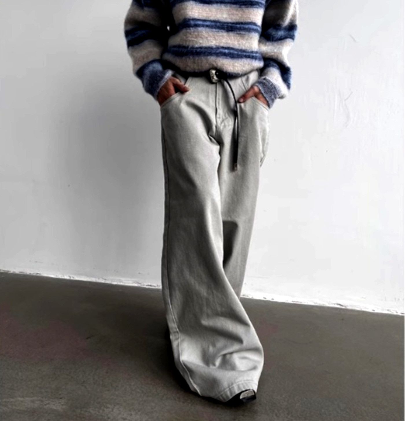 Designer × Japanese Brand × Vintage Vintage Hippie Oversize Wide Leg Washed Pants Streetwear Size US 32 / EU 48 - 1 Thumbnail