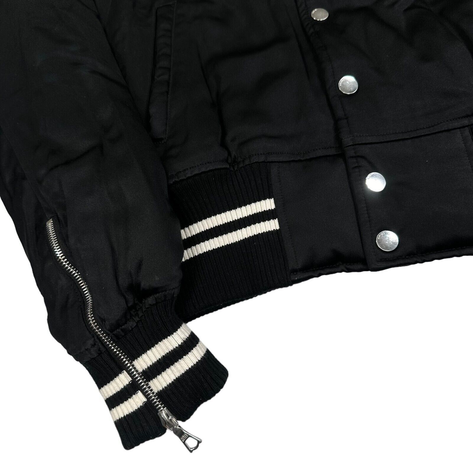 Amiri Amiri Size M Bomber Jacket Black Embroidered Rhinestone Size US M / EU 48-50 / 2 - 9 Thumbnail