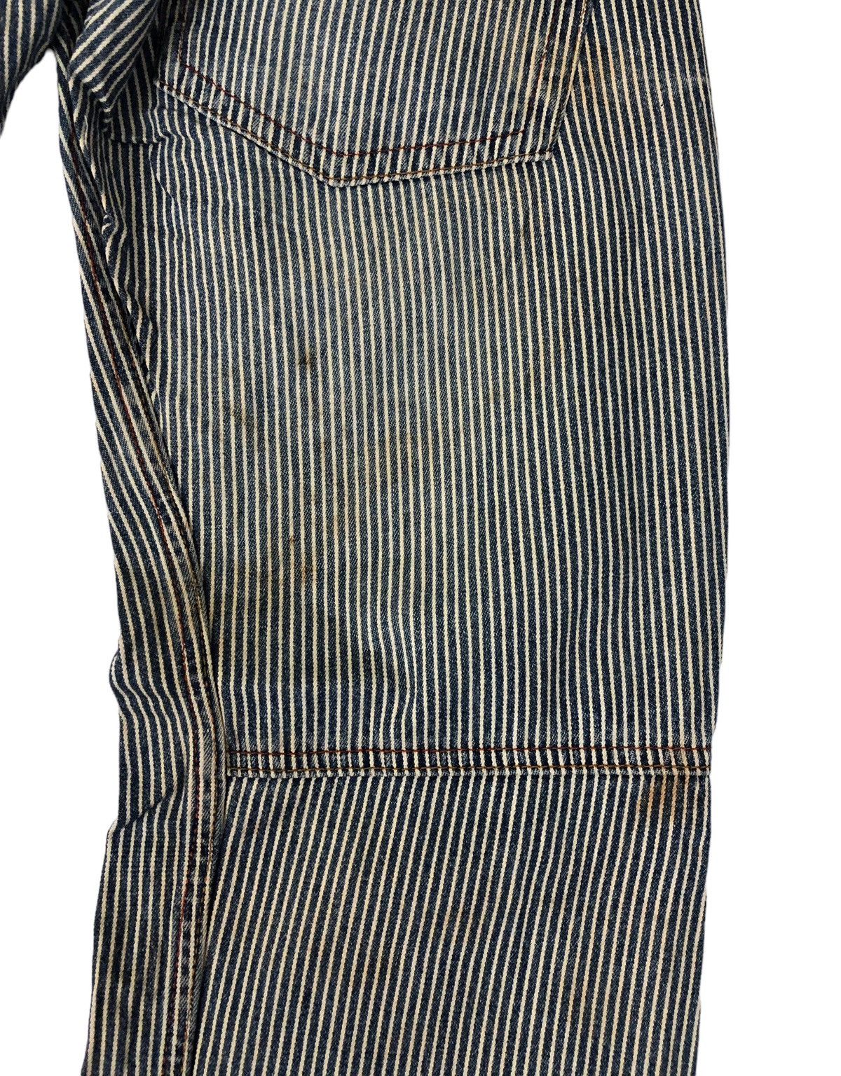 Japanese Brand Double Waisted Japanese Brand Dominate Hickory Stripe Jeans Size US 30 / EU 46 - 13 Thumbnail