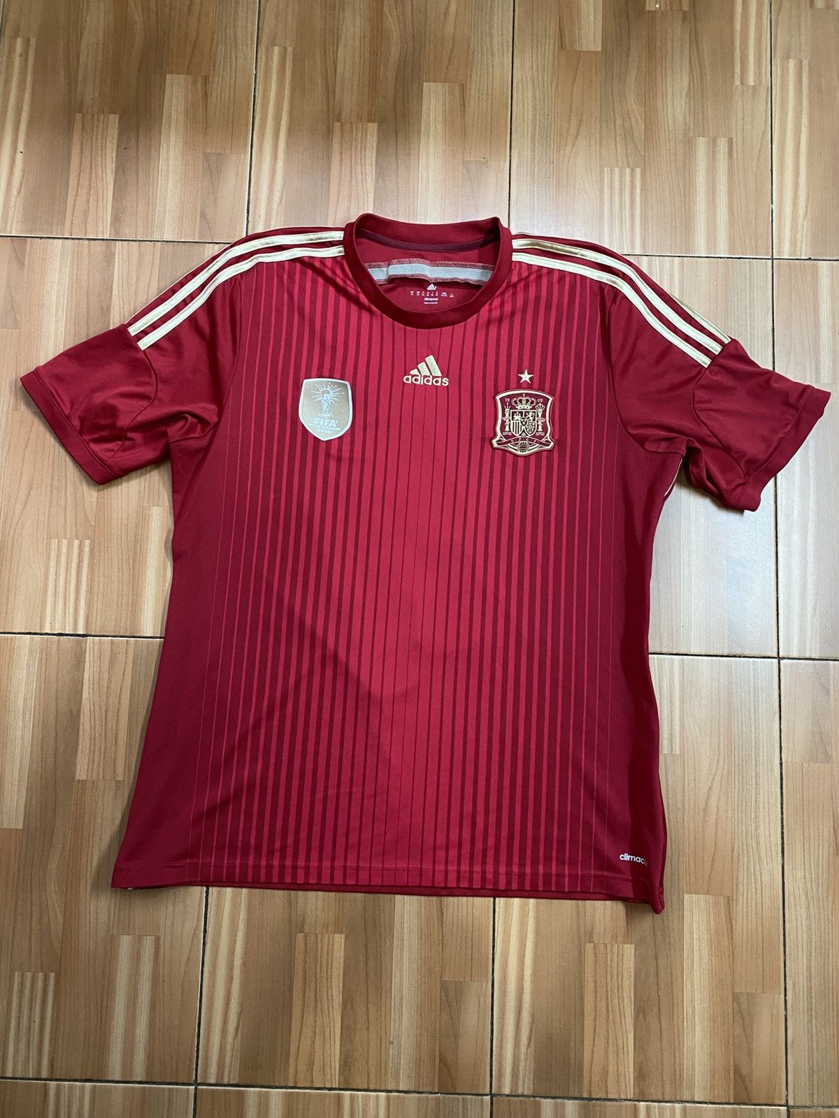 Adidas Adidas Spain Home 2014 Mens Football Shirt Size XL Size US XL / EU 56 / 4 - 2 Thumbnail