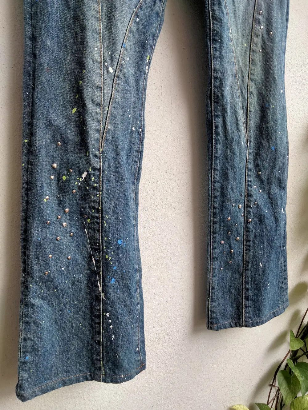 Schlussel Schlussel Flare Denim Painted Size US 31 - 7 Thumbnail
