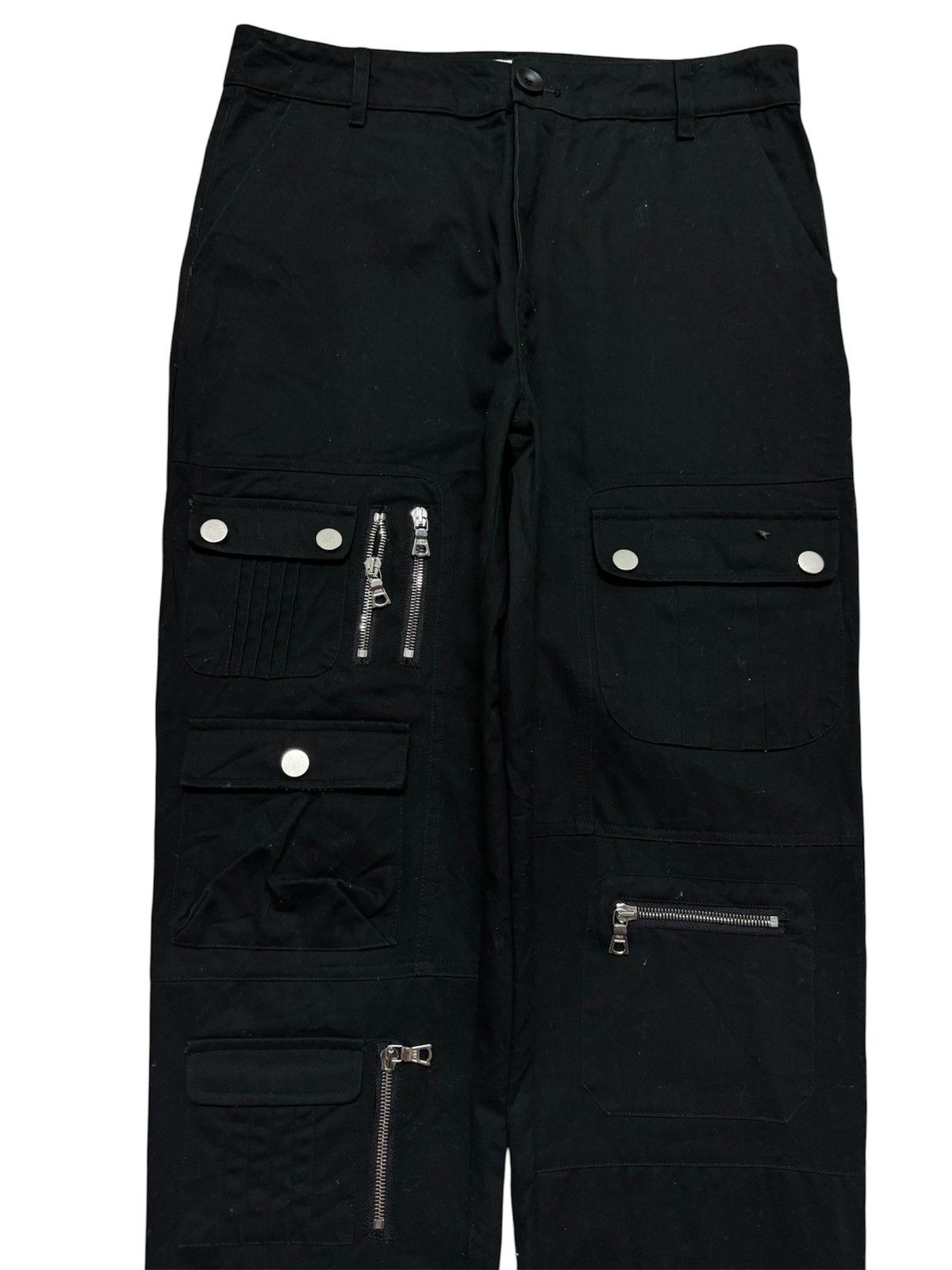 Tornado Mart JAPANESE FORTUNE FAME PUNK POEM BLACK MULTIPOCKET CARGO Size US 31 - 3 Thumbnail