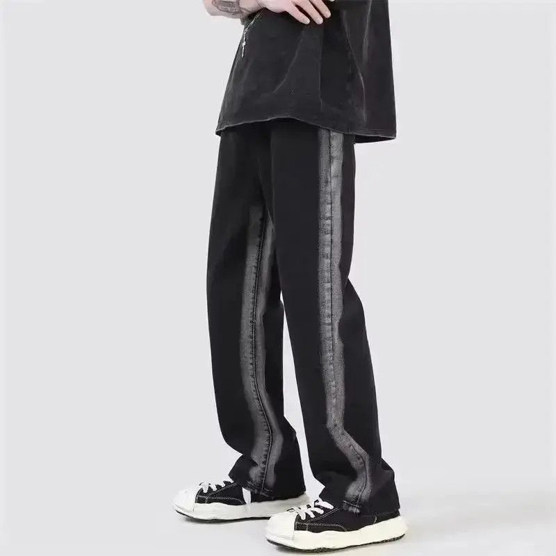 Japanese Brand Retro straight leg gradient jeans Size US 32 / EU 48 - 4 Thumbnail