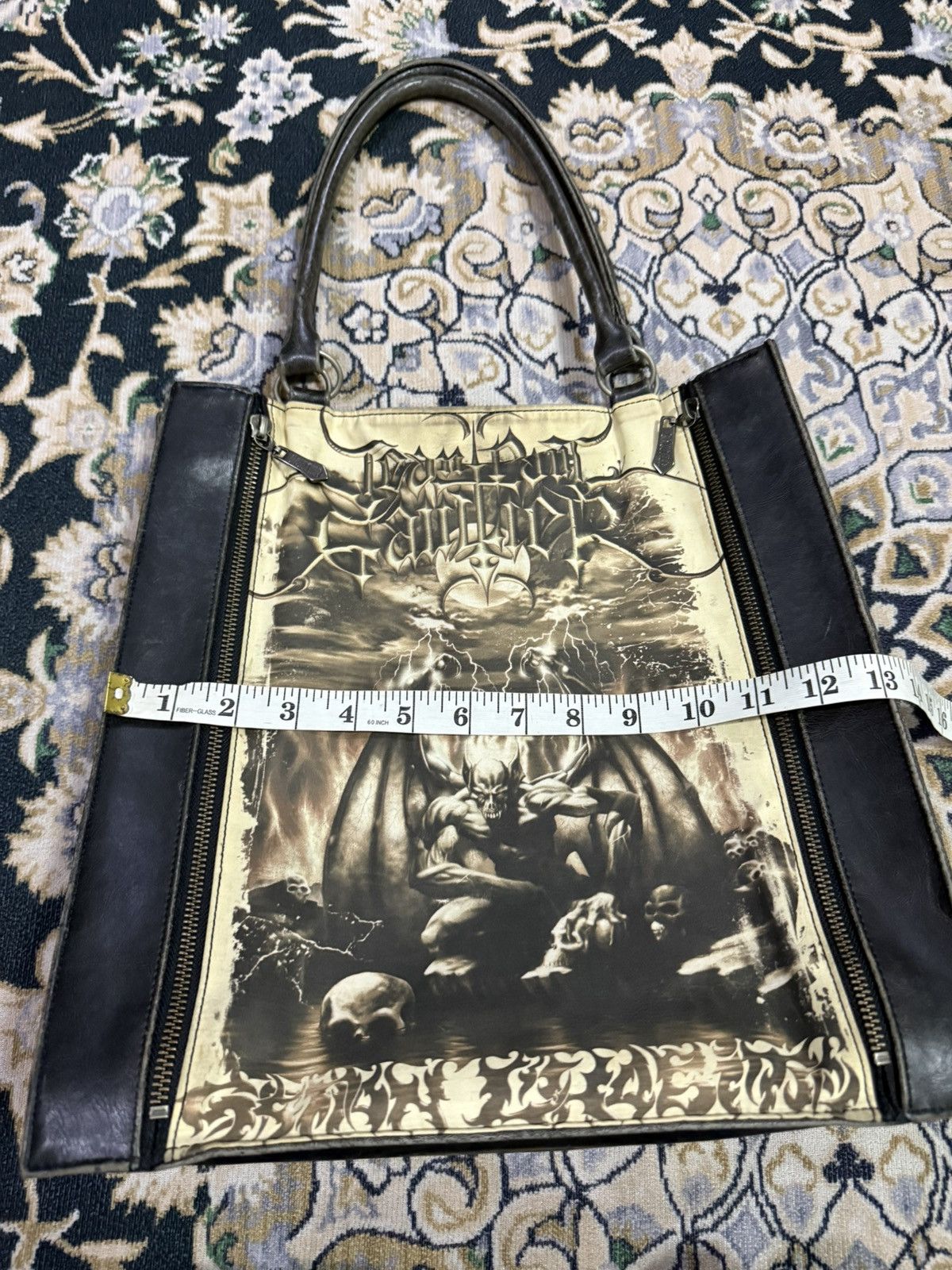 Jean Paul Gaultier SS2001 JPG "Satan" or "Gargoyle" graphic tote bag Size ONE SIZE - 11 Thumbnail