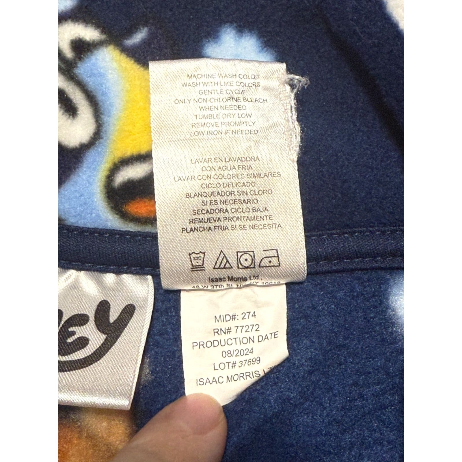 Vintage VINTAGE? No—Bluey Sweater Women’s Large Blue Allover Print Pullover 1/4 Button Long Sleeve Knitted Knit Buttoned Casual Fall Winter Summer Size L / US 10 / IT 46 - 6 Thumbnail