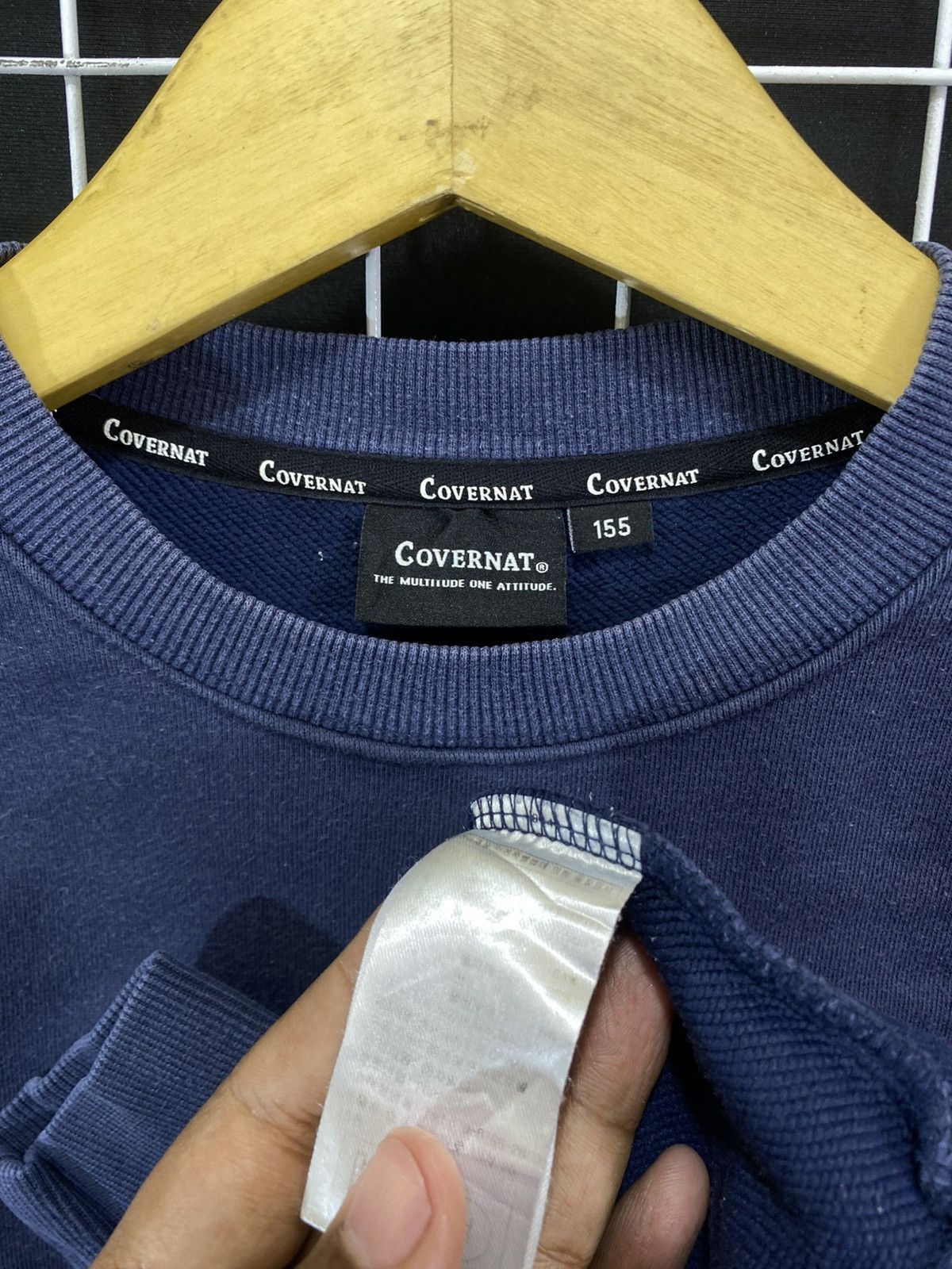 COVERNAT COVERNAT SWEATER SMALL LOGO NAVY Size S / US 4 / IT 40 - 4 Thumbnail