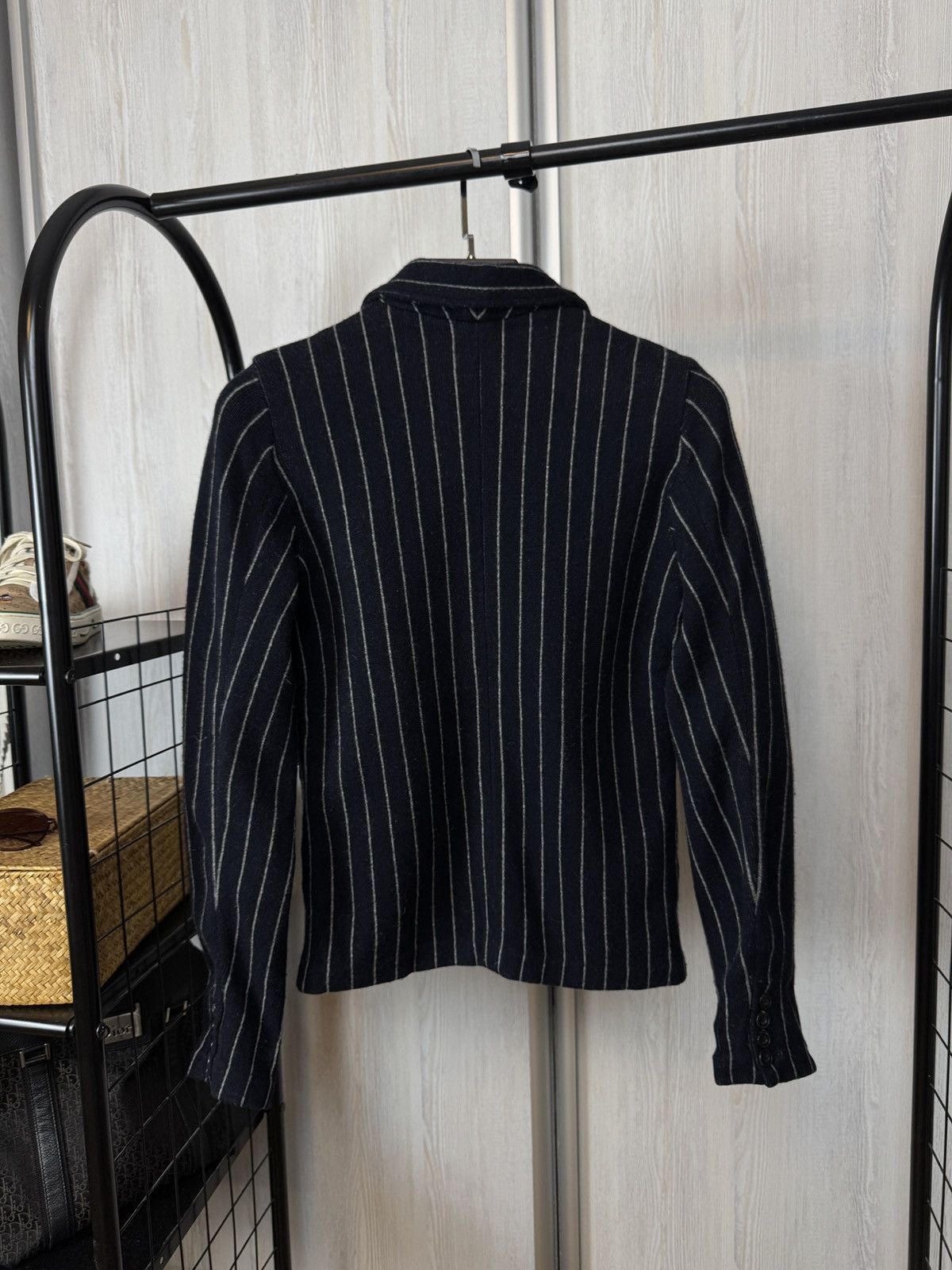 Ralph Lauren Ralph Lauren wool cashmere striped stretch blazer Size S / US 4 / IT 40 - 10 Thumbnail