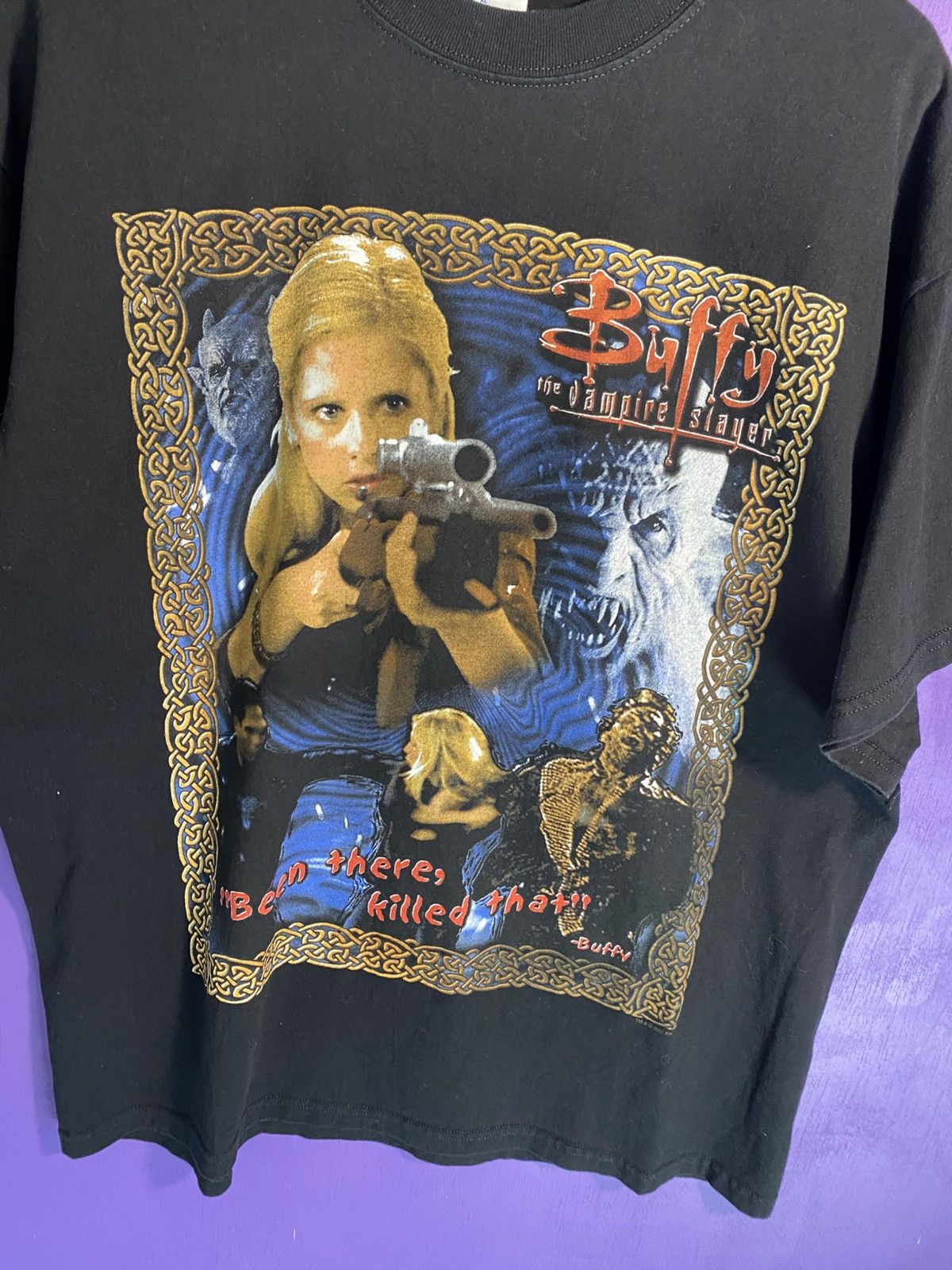 Other Vintage 2001 Buffy the vampire slayer killed that t-shirt Size US XL / EU 56 / 4 - 3 Thumbnail