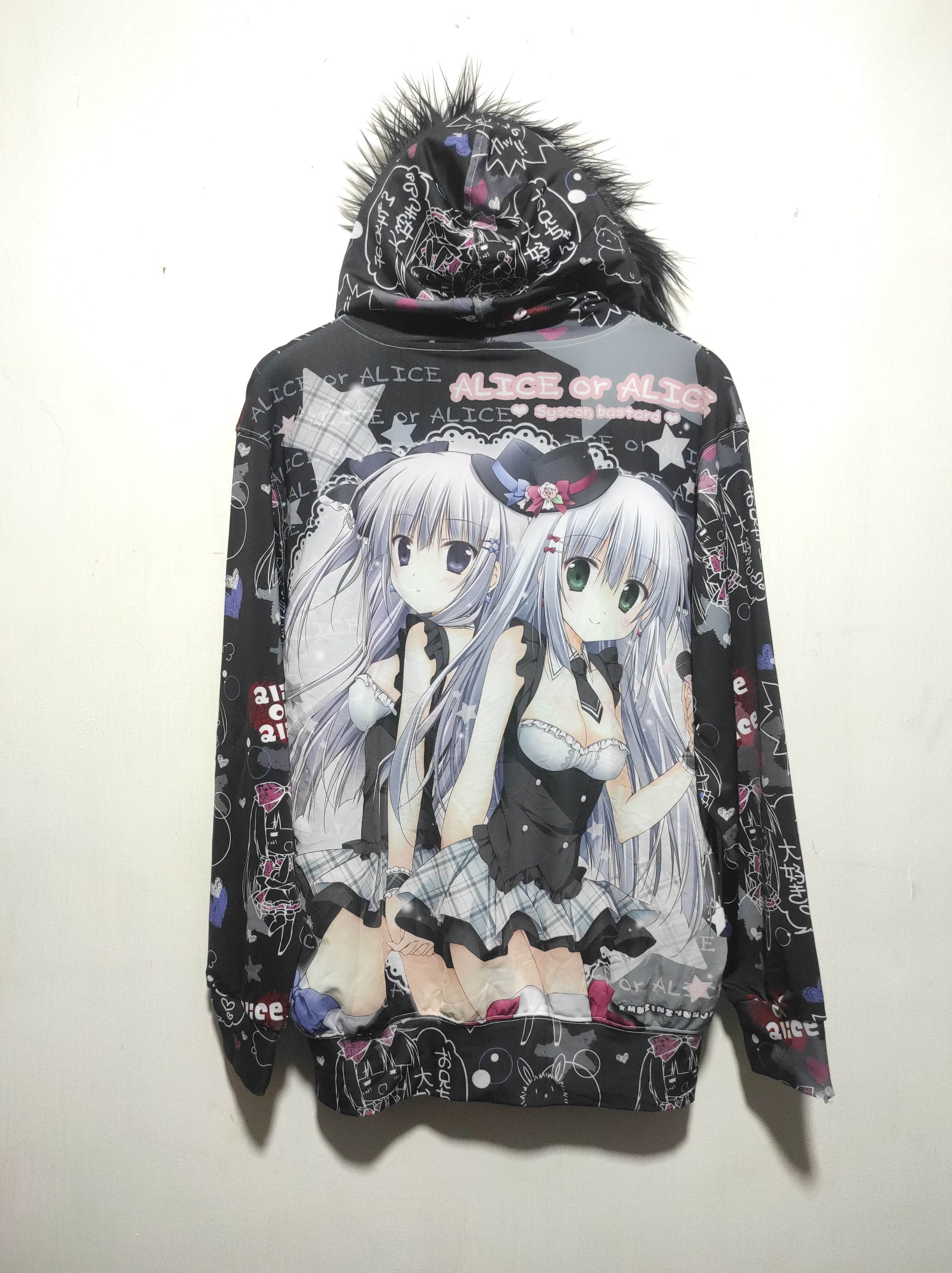Anime Alice or Alice Zip Fur Hoodie Parka i6w9 LGB style Size US L / EU 52-54 / 3 - 12 Thumbnail