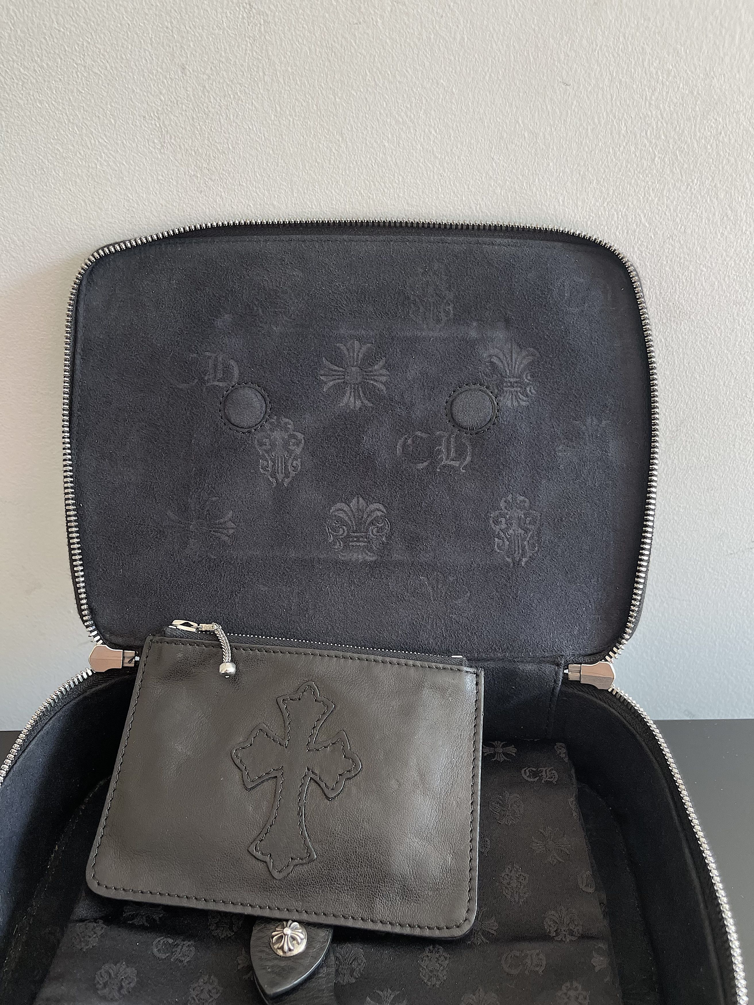 Chrome Hearts Leather Fleur Patch Jewelry Travel Case Box (OS) Size ONE SIZE - 11 Thumbnail