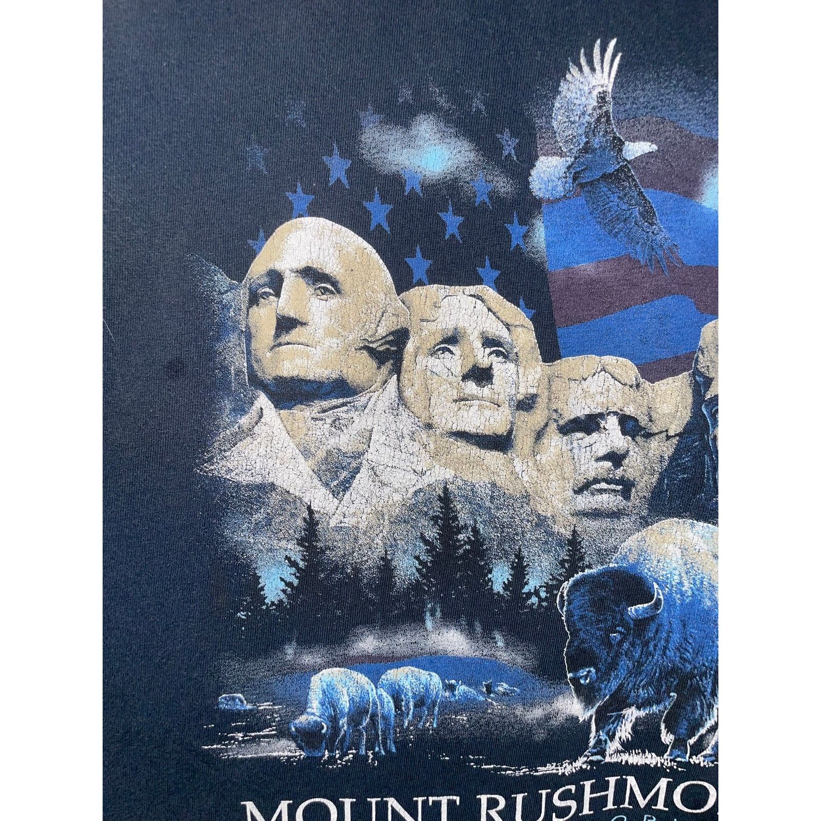 Vintage Vintage Mount Rushmore Shirt National Memorial Blue Tee XL Size US XL / EU 56 / 4 - 2 Thumbnail