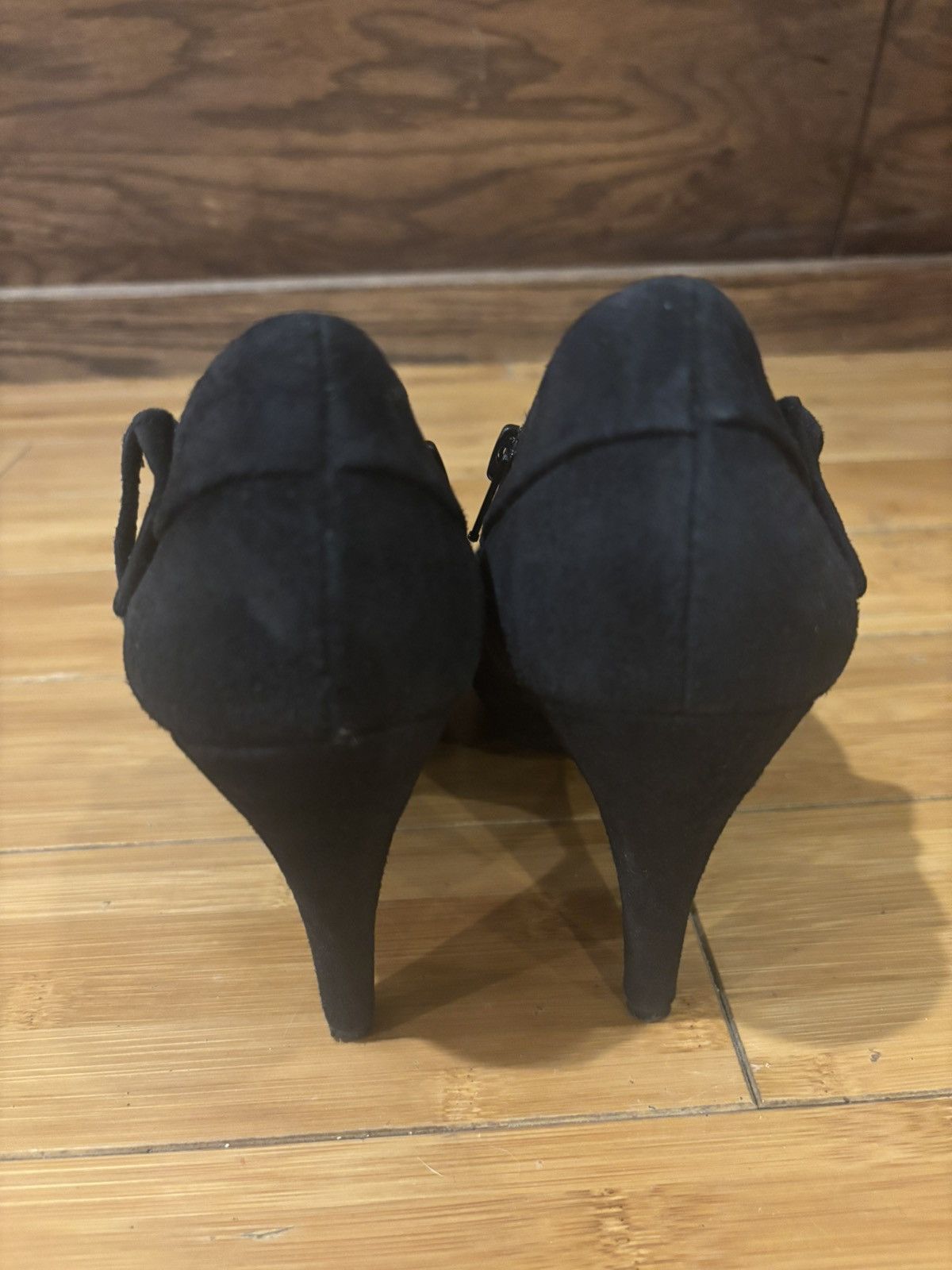 Other Black suede heels.wf-277 Size US 7 / IT 37 - 3 Thumbnail